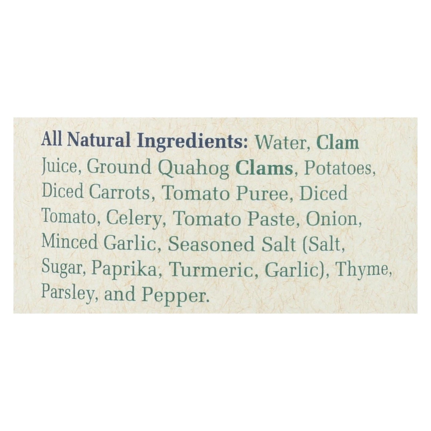 Bar Harbor Creamy Manhattan Clam Chowder Soup, 15 Oz. Pack of 6