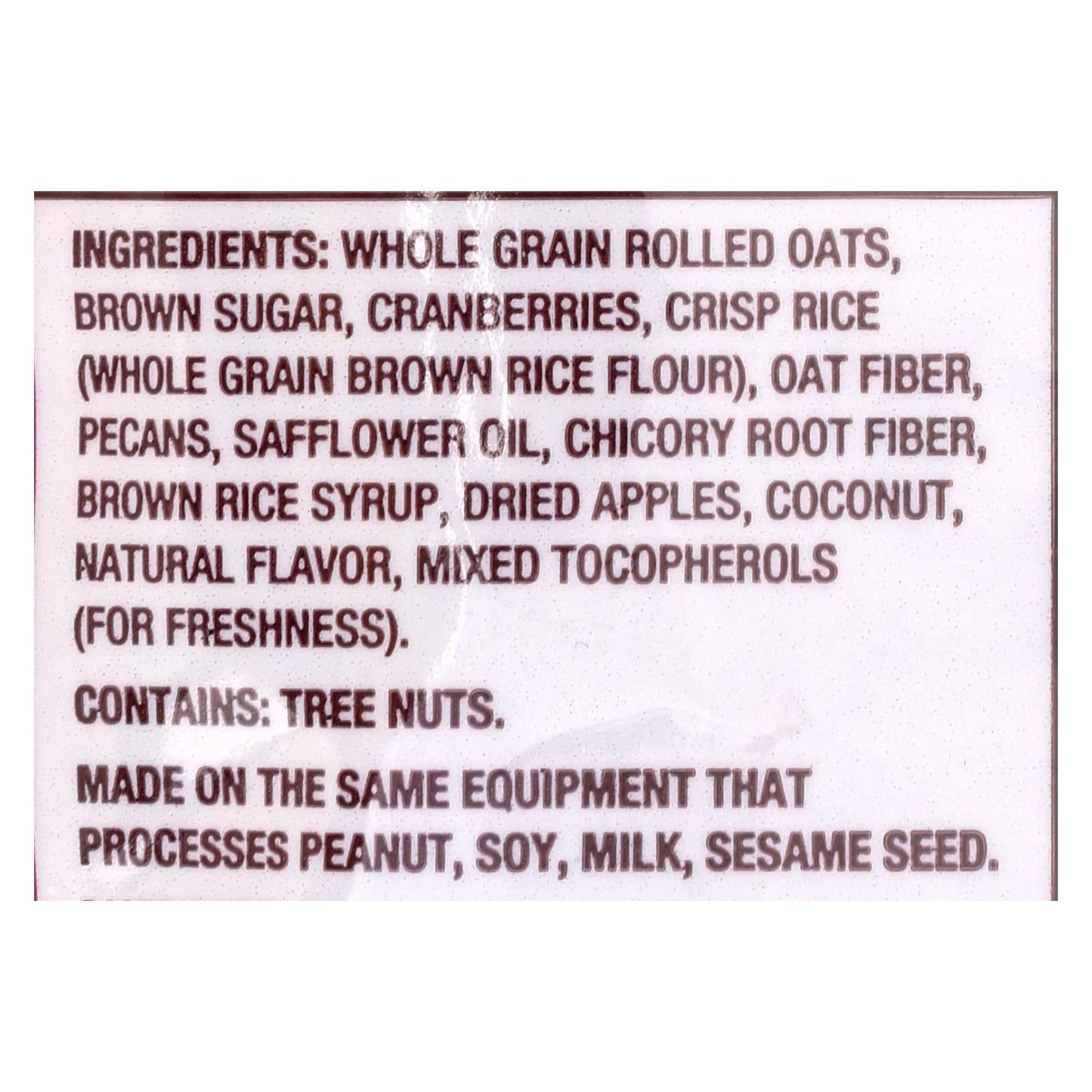 Back to Nature Whole Grain Rolled Oats Cranberry Pecan Granola (Pack of 6) - 11 oz