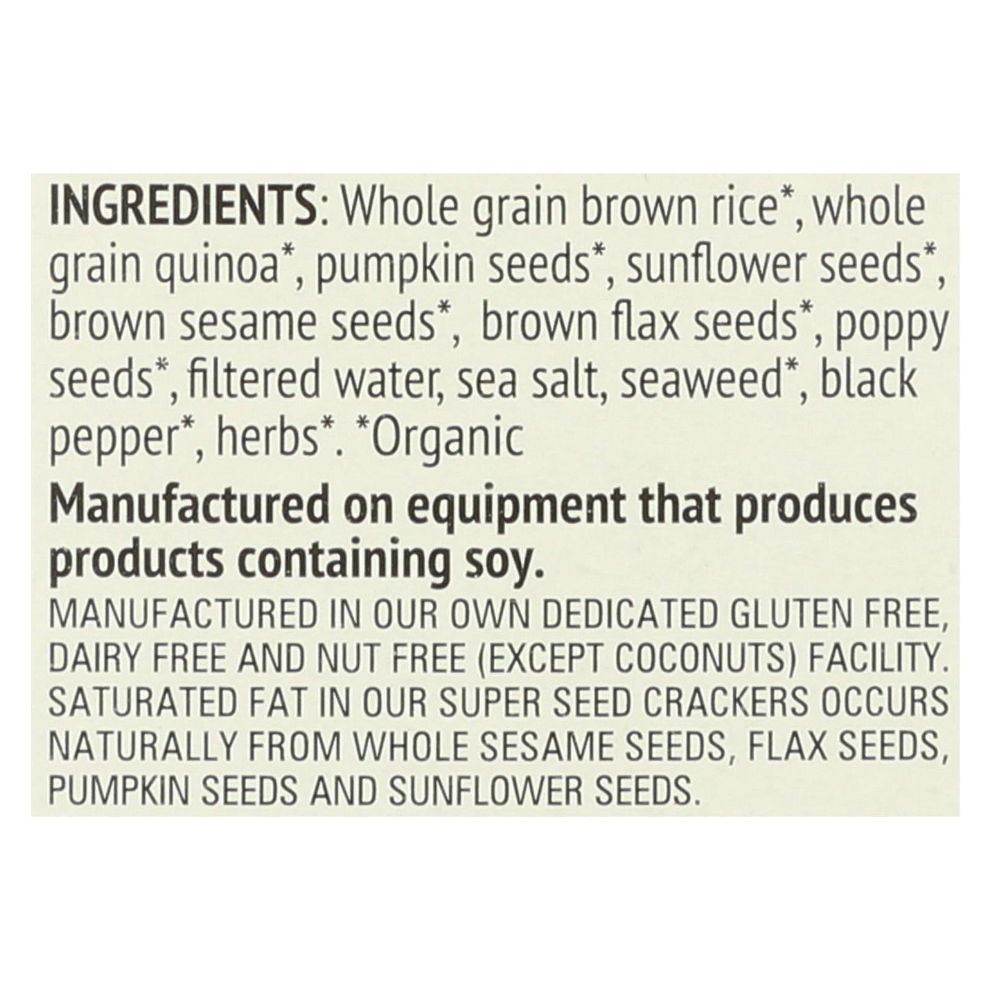 Mary's Gone Crackers Super Seed, Classic (Pack of 6 - 5.5 oz.)