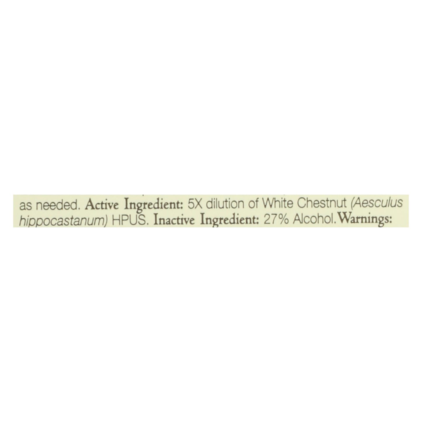 Bach Flower Remedies Essence White Chestnut, 0.7 Fl Oz
