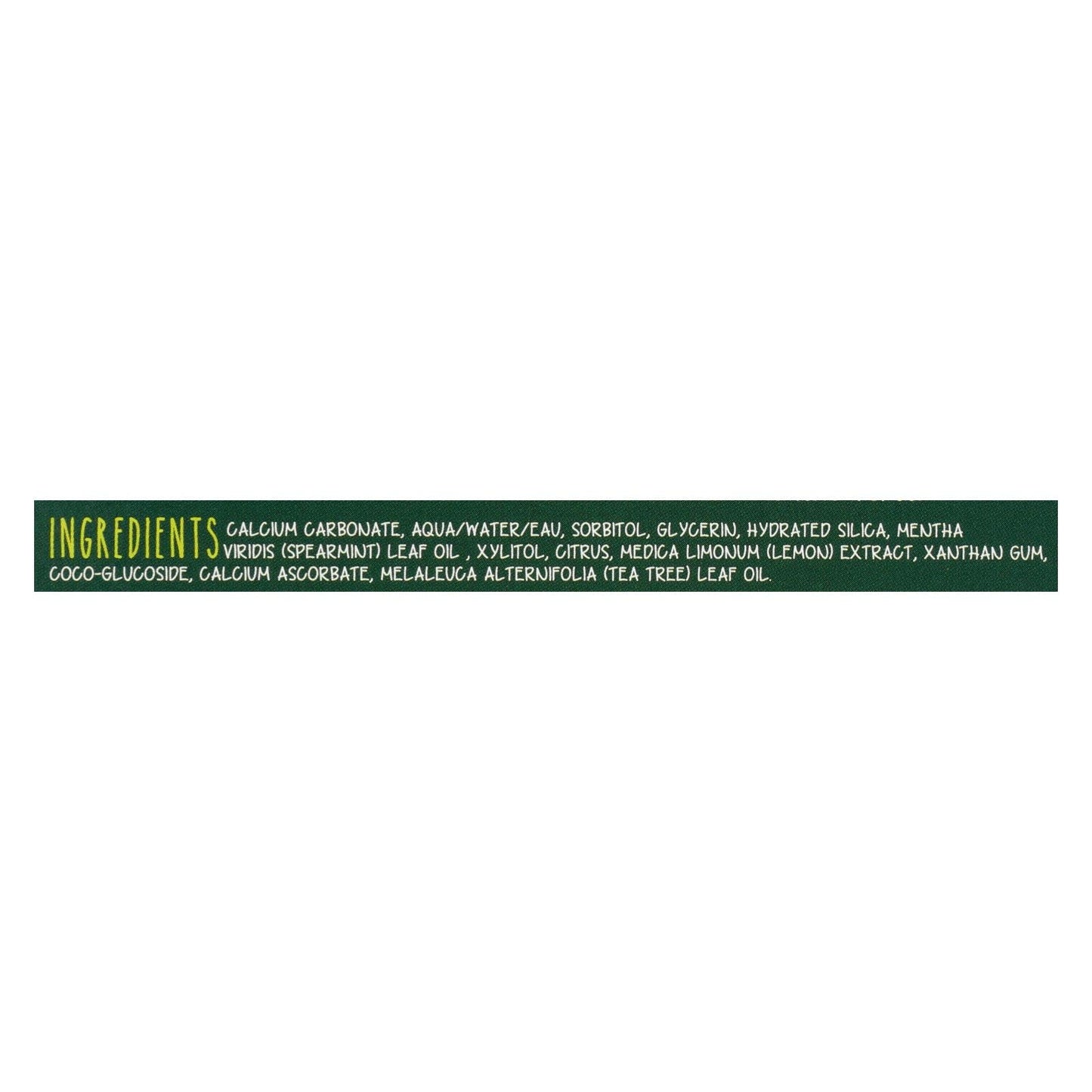 Green Beaver Fluoride-Free Spearmint Toothpaste, 2.5 Fl Oz.