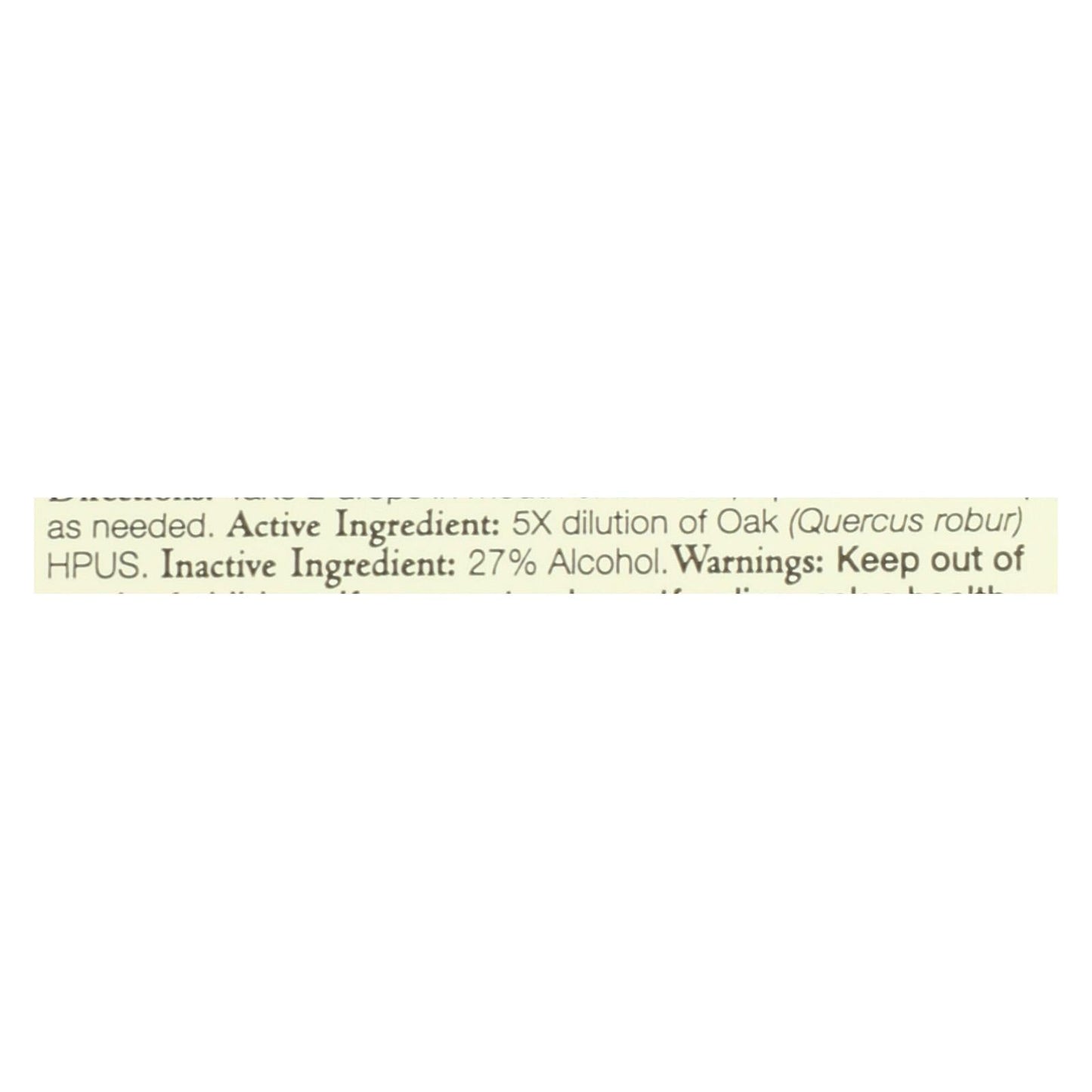 Bach Flower Remedies Oak Essence - 0.7 Fl Oz