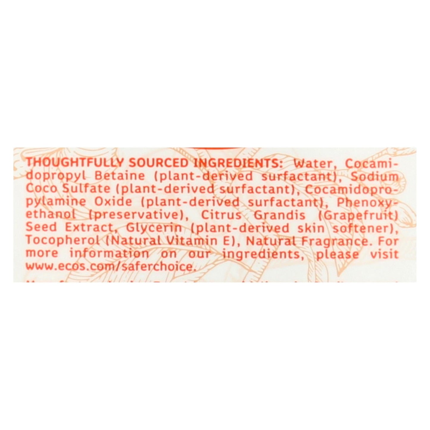 Earth-Friendly Hand Soap - Orange Blossom - 17 Fl Oz (6-Pack)