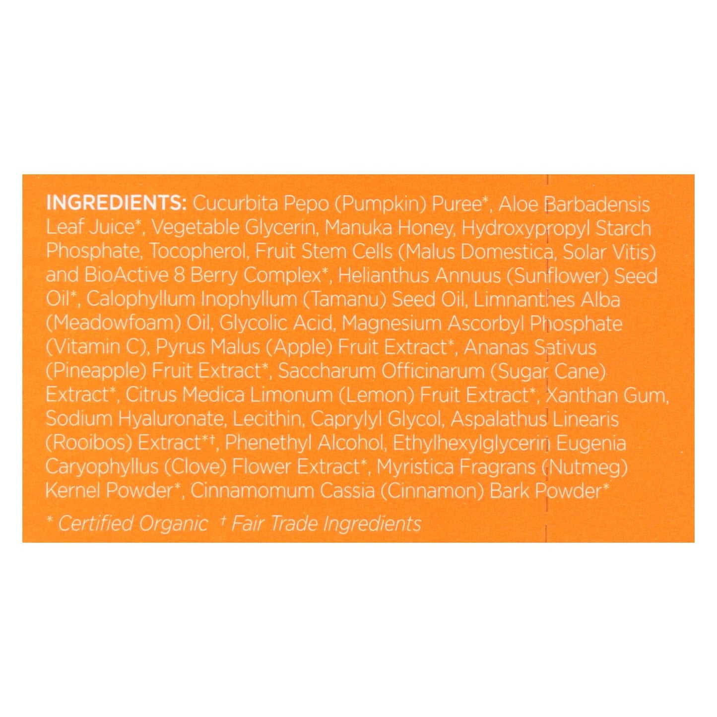 Andalou Naturals Instant Brightening Pumpkin & Honey Face Mask (Pack of 6 - 0.28 Oz Each)