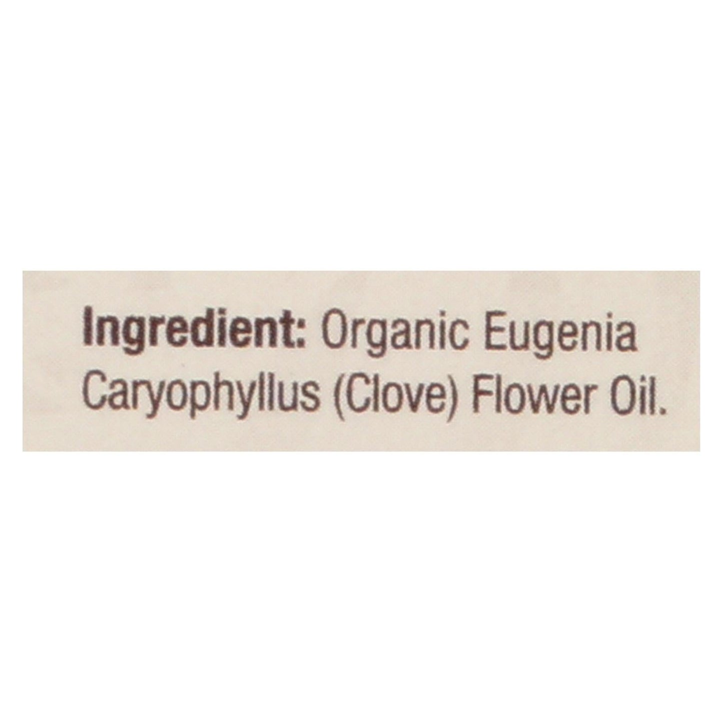 Nature's Answer 0.5 Oz. Pure Organic Clove Essential Oil