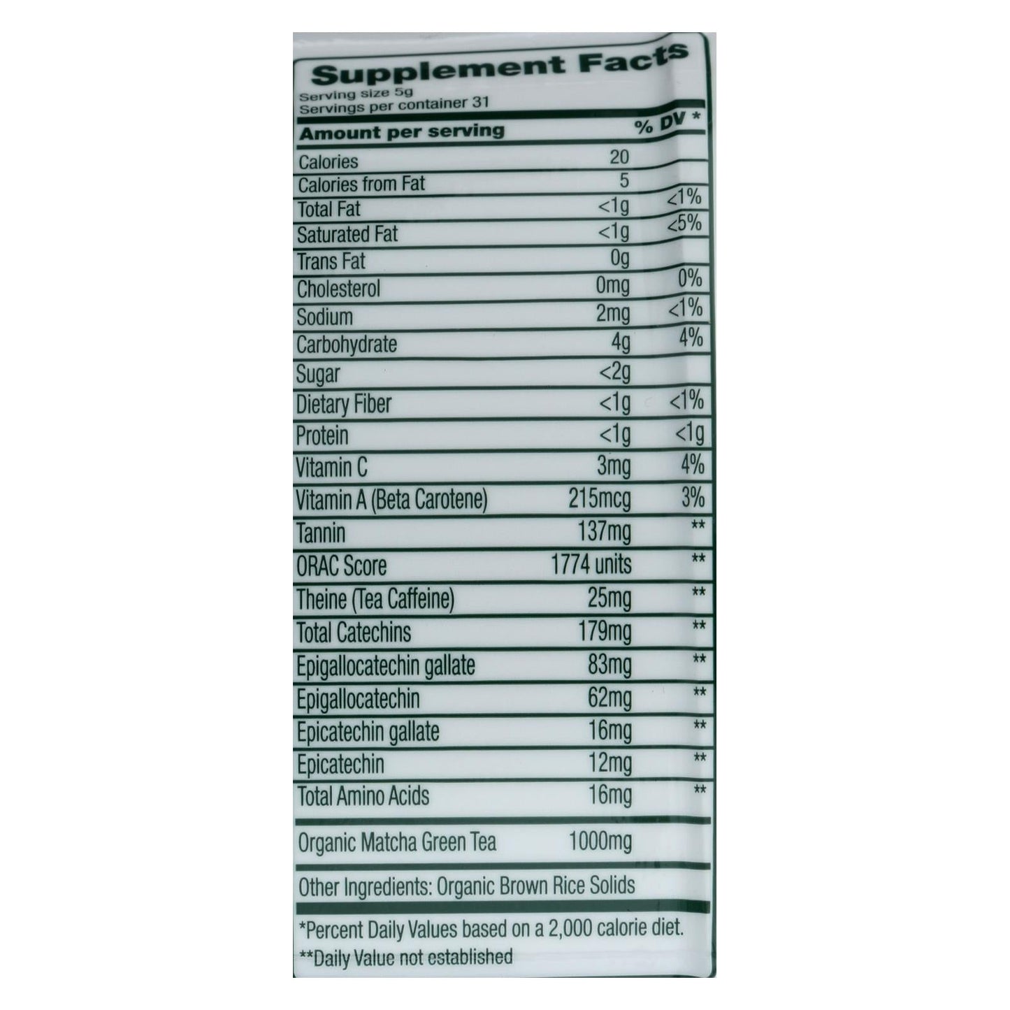 Green Foods Organic Matcha Green Tea | Pack of 5.5 Oz.