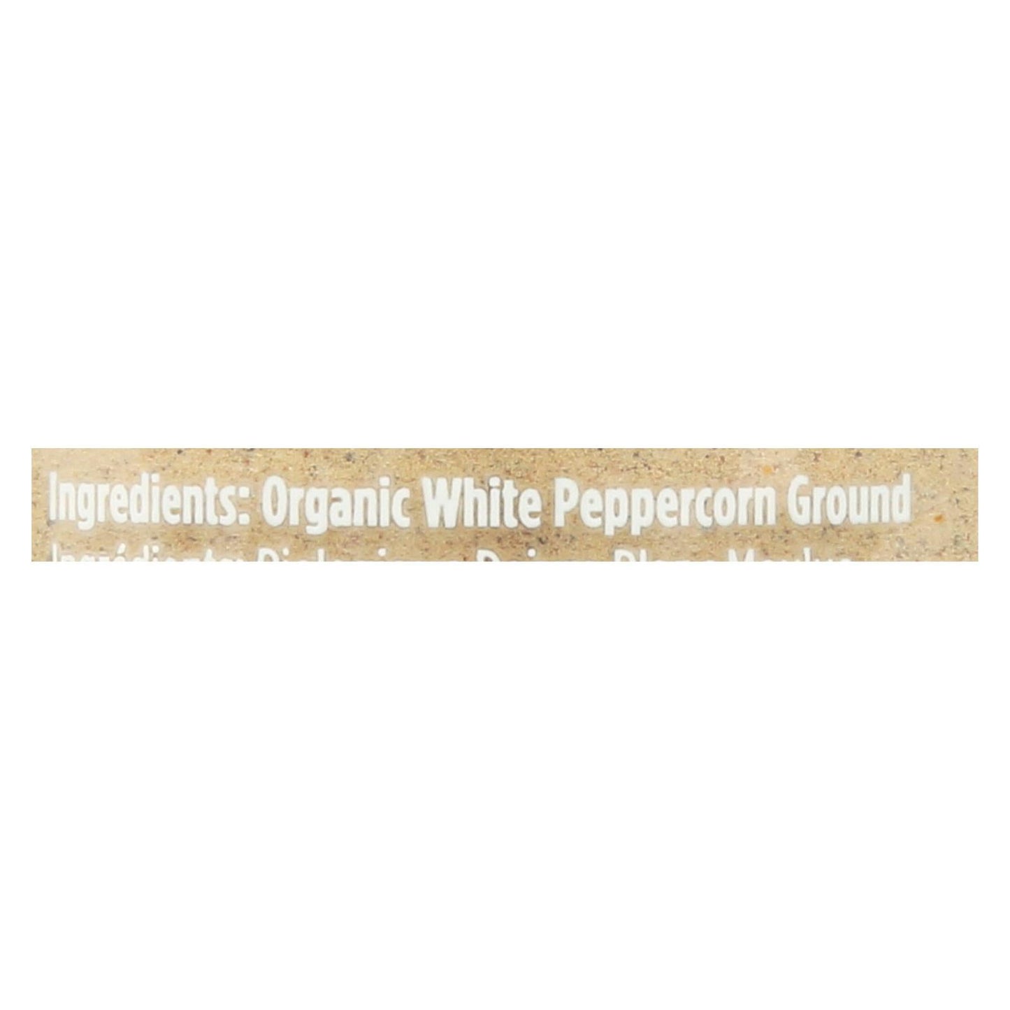 Spicely Organics Organic White Peppercorns, Ground (Pack of 3) - 2 Oz