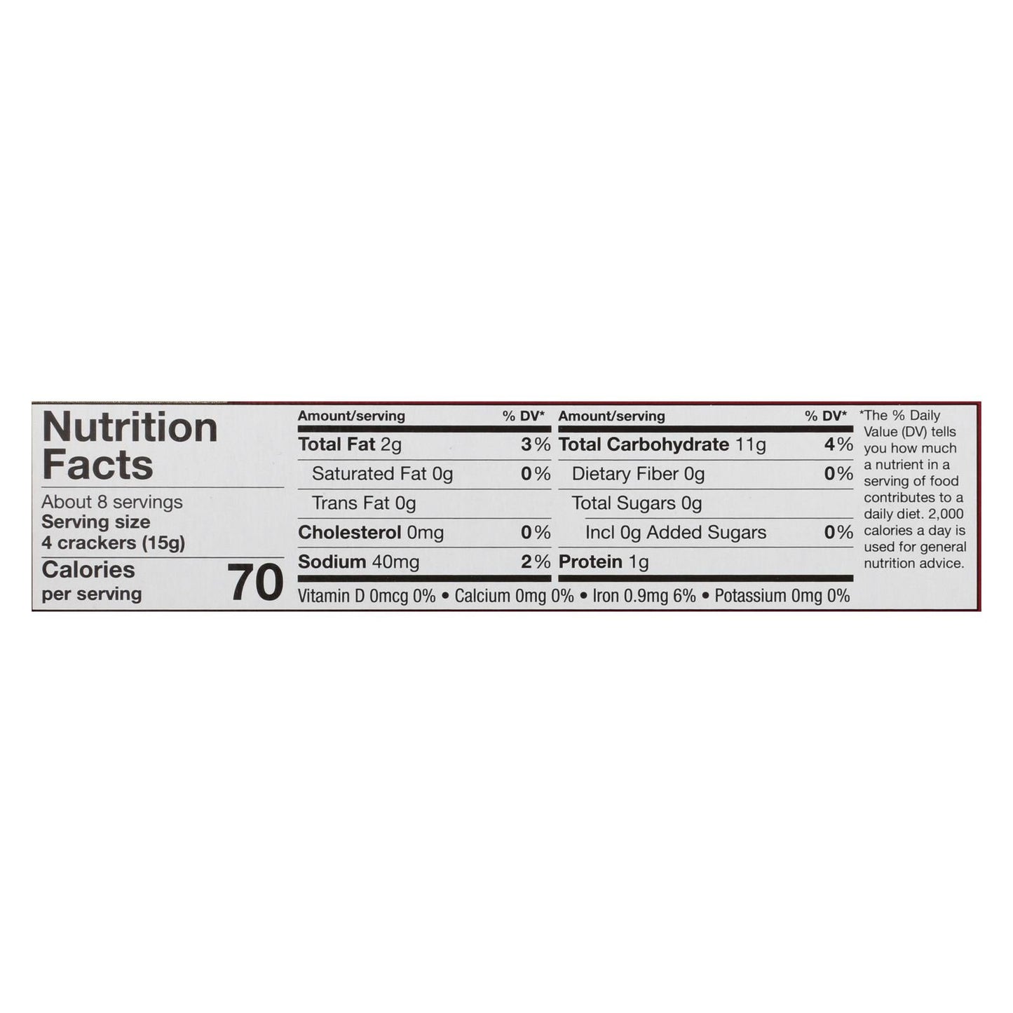 Toasted Sesame Water Crackers, 12 Pack (4.4 Oz.) Each