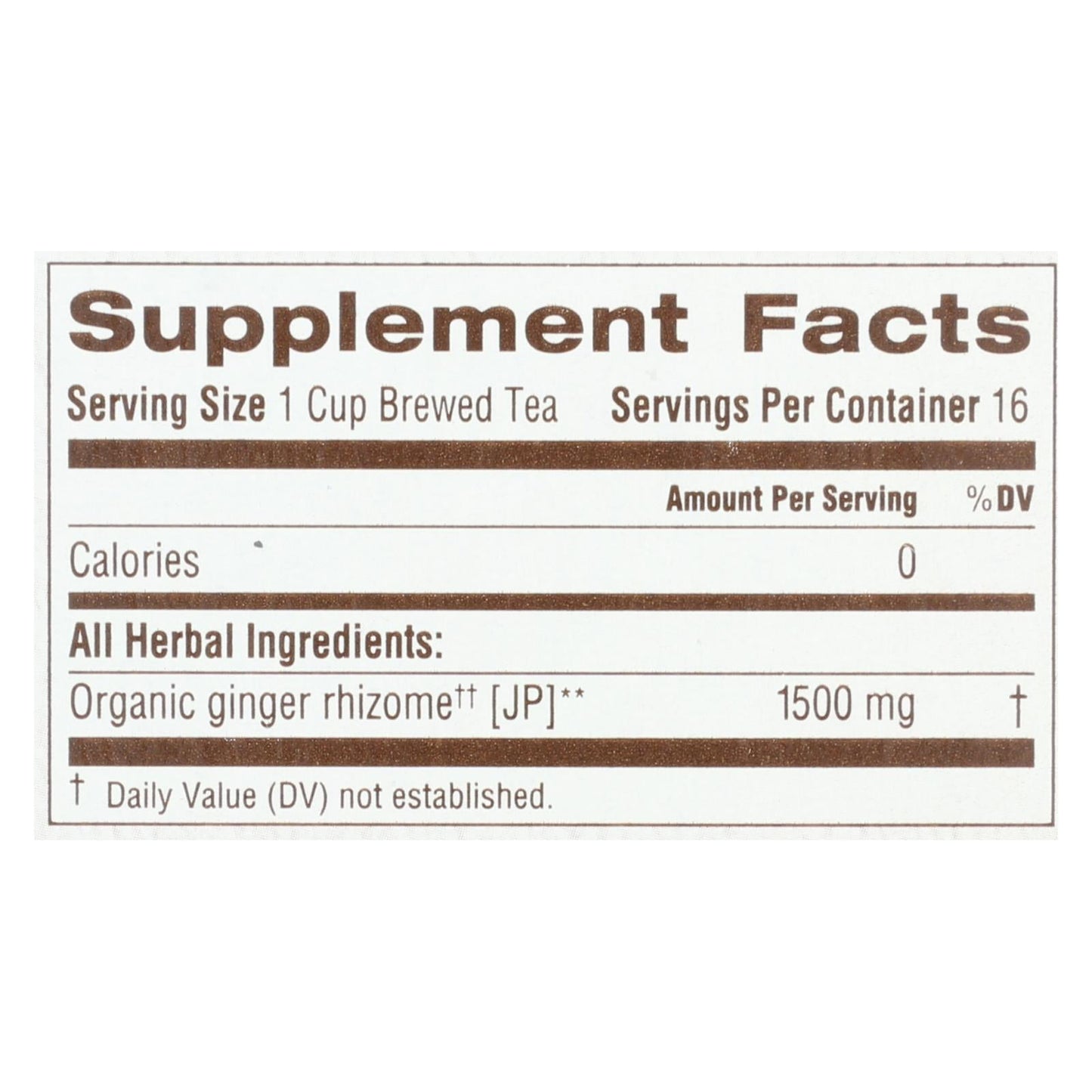 Traditional Medicinals Organic Ginger Herbal Tea, 16 Count (Pack of 6)
