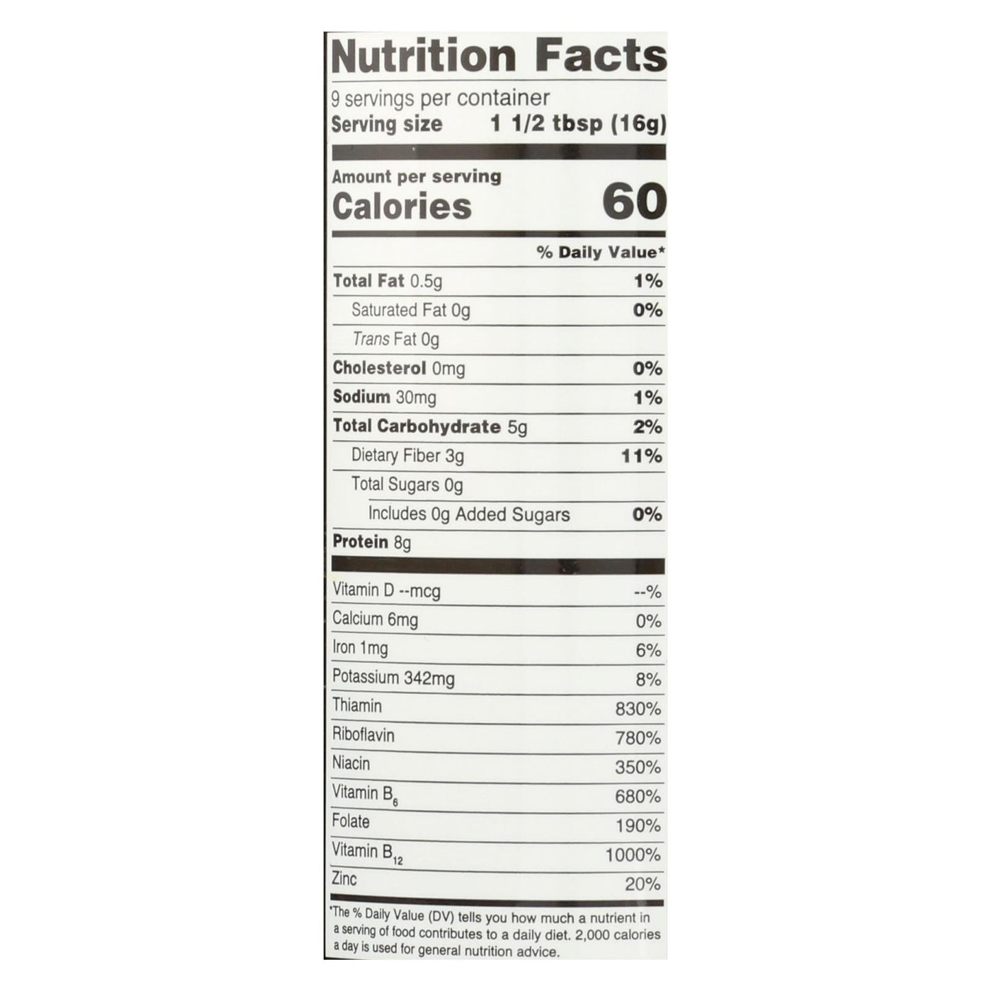 Red Star Premium Nutritional Yeast Vegetarian Support Formula - Yeast Flakes (Pack of 6) - 5 Oz.