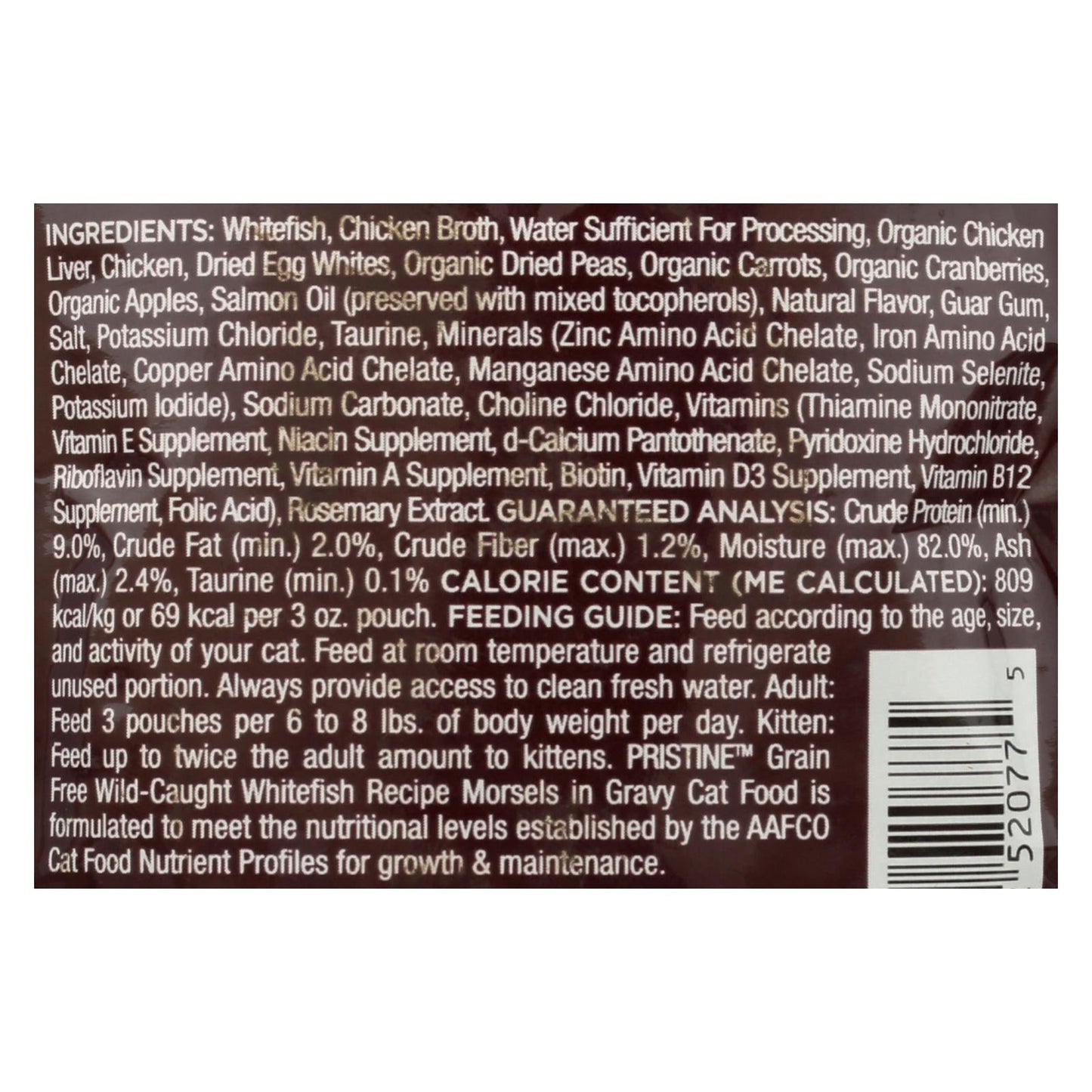 Castor and Pollux Grain-Free Wild Whitefish Morsels for Cats (Pack of 24 - 3 oz.)