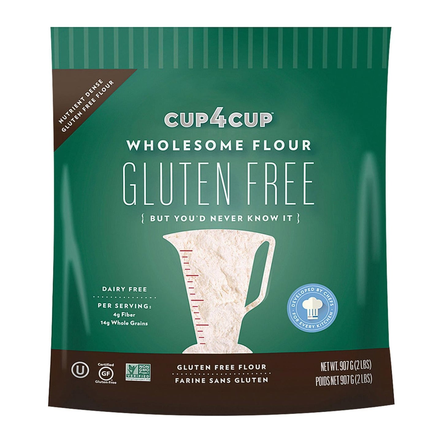 Cup 4 Cup Gluten-Free Wholesome Flour Blend (6 Pack, 2 lb. Bags)
