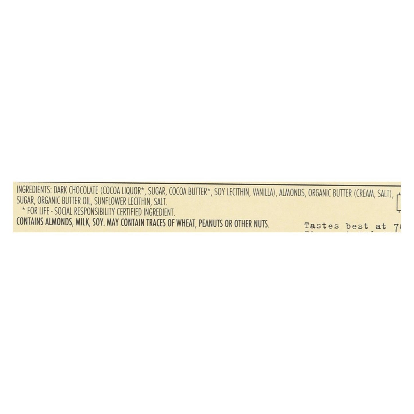 Chocolove Xoxox Almond Toffee Sea Salt Dark Chocolate Bar - 12x3.2 Oz