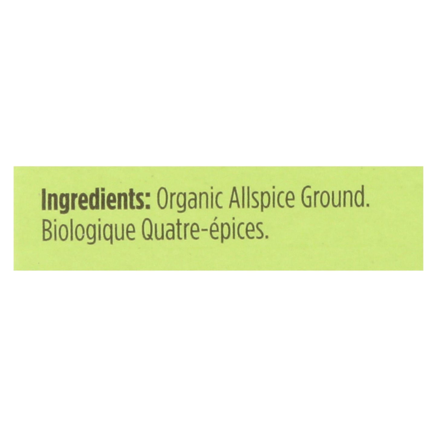 Spicely Organics Certified Organic Ground Allspice - 0.45 Oz. (Pack of 6)
