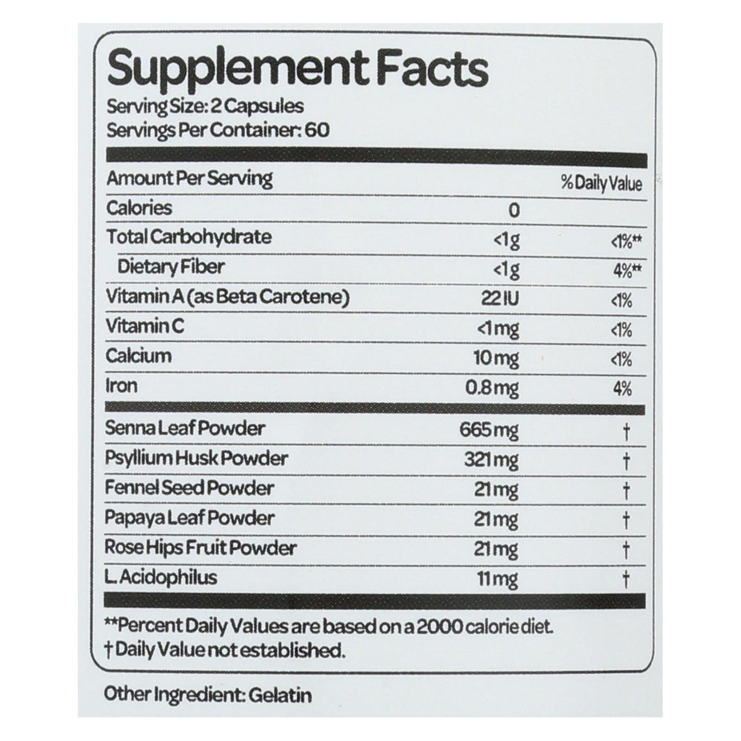 Health Plus Super Colon Cleanse 500 mg (120 Capsules)