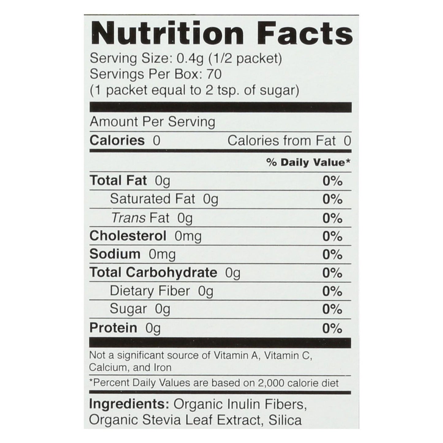 Sweet Leaf Organic Stevia Sweetener 35 Twin Pack