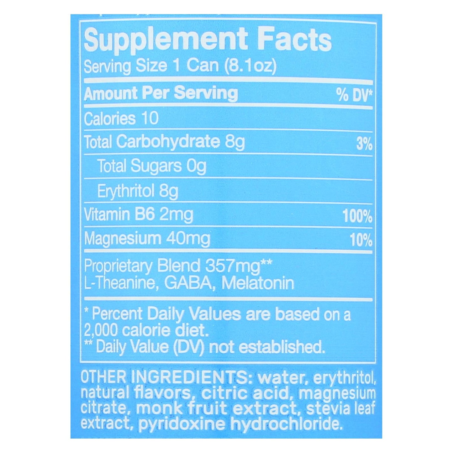 Som Sleep Original Zero Sugar for Deep Sleep & Relaxation | Pack of 12 - 8.1 Fl Oz