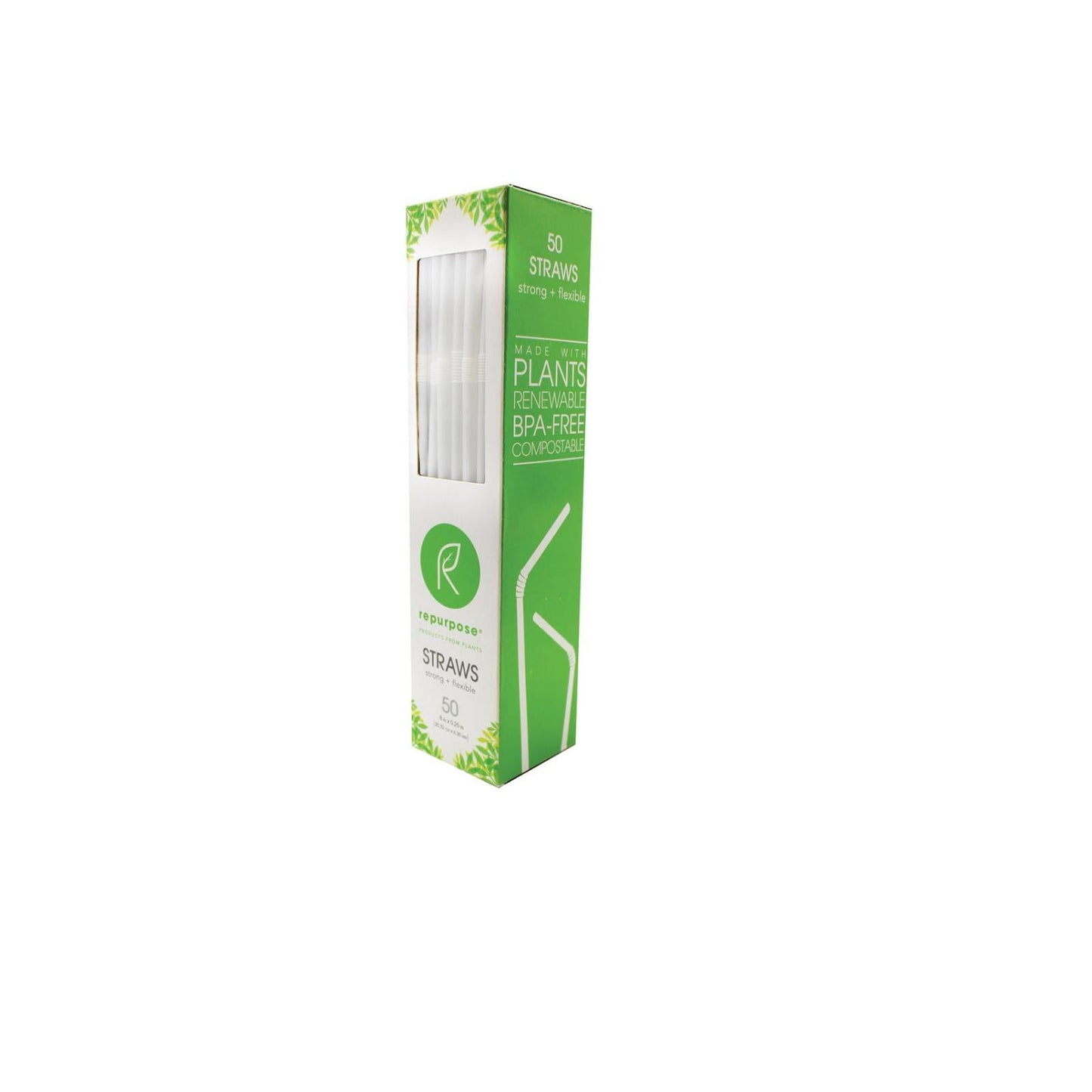 Repurposed Compostable Straws - 50 Pack