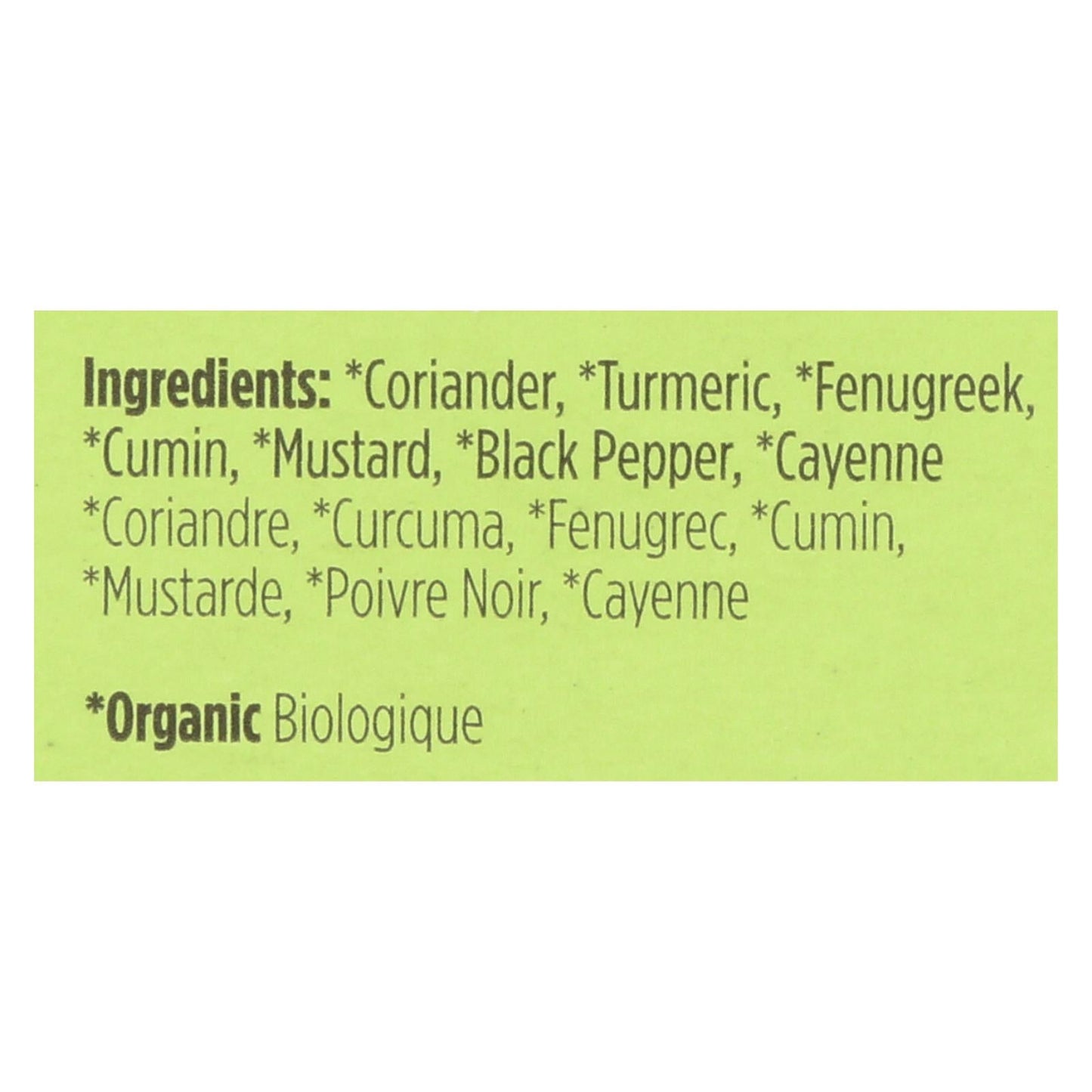 Spicely Organics Organic Curry Powder - 0.45 Oz (Pack of 6)