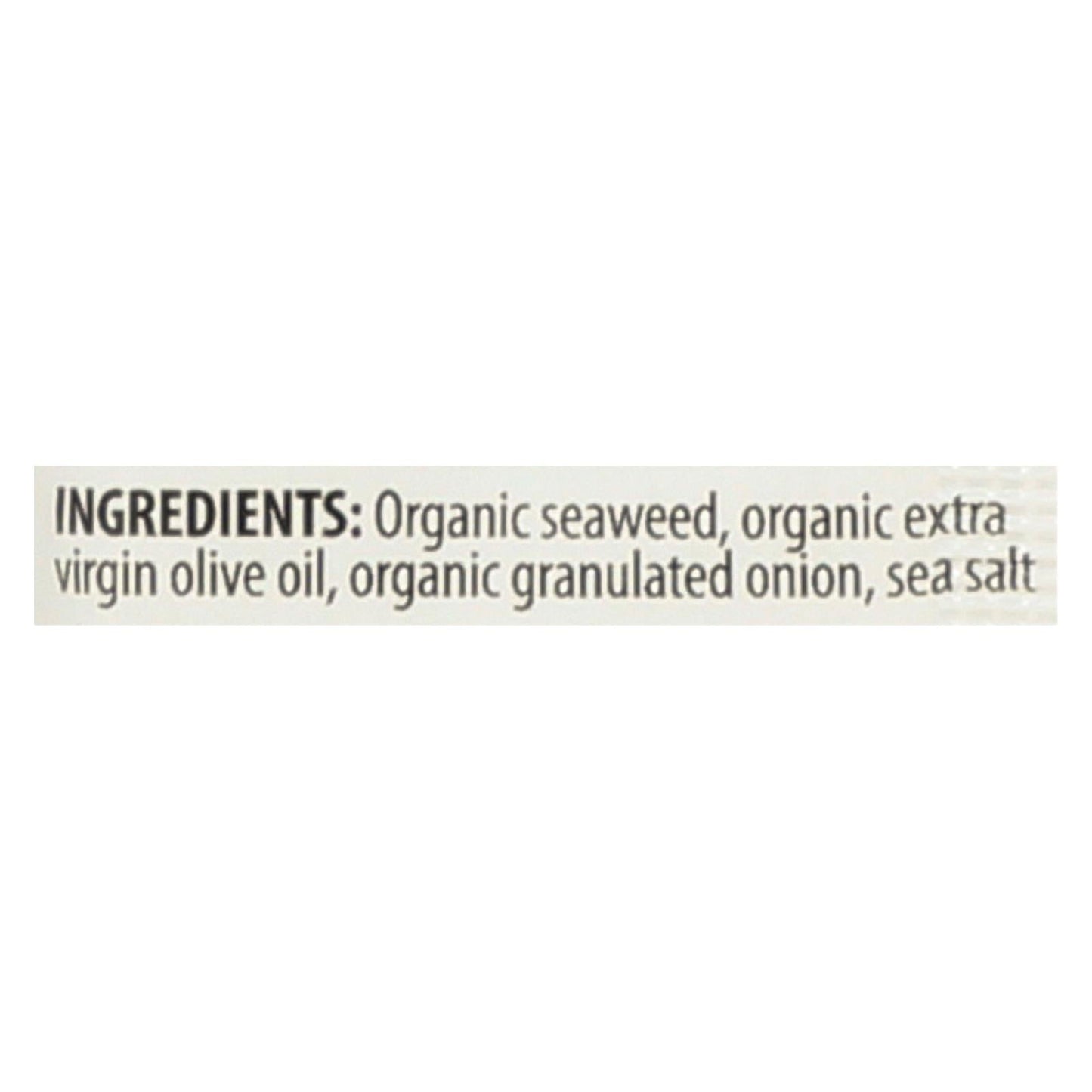 Seasnax Premium Organic Roasted Seaweed Snack - Toasty Onion (Pack of 24 - 0.18 Oz.)