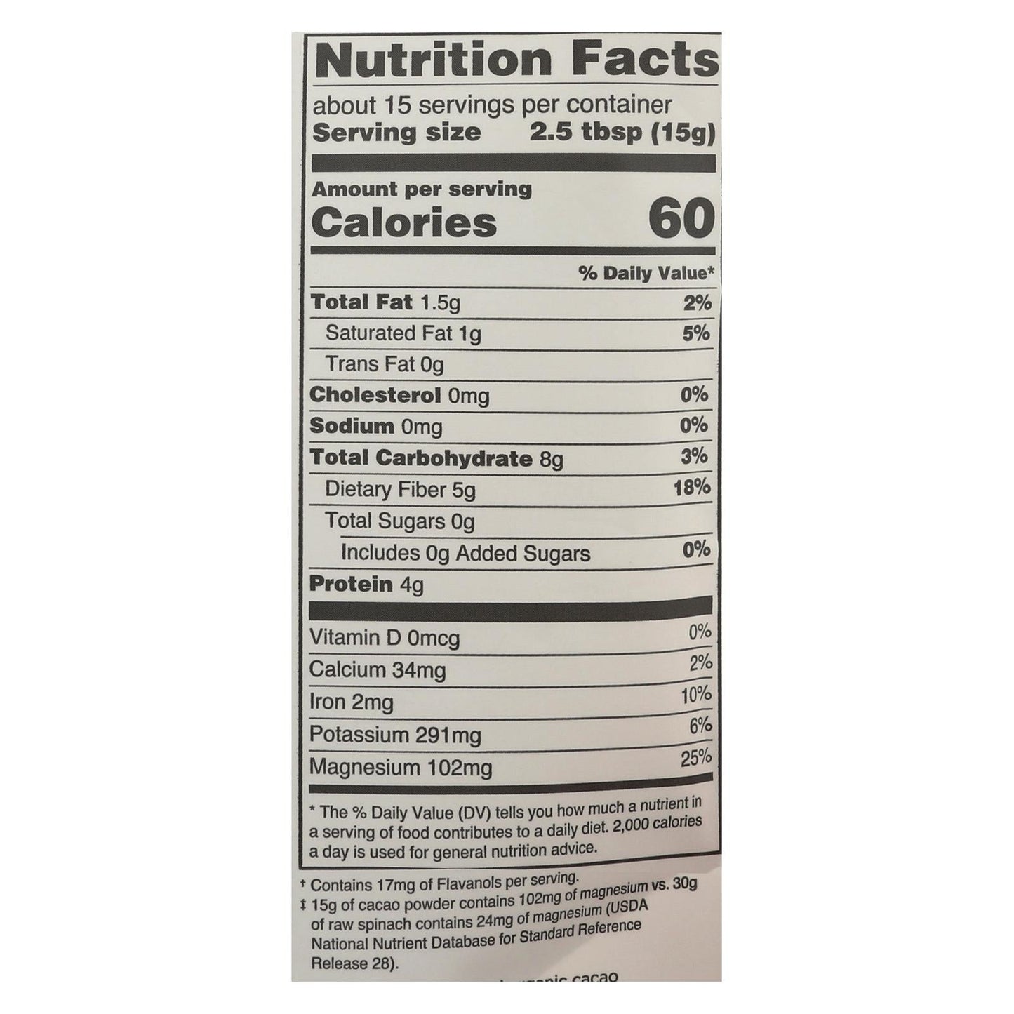 Navitas Naturals Organic Raw Cacao Powder, 8 Oz