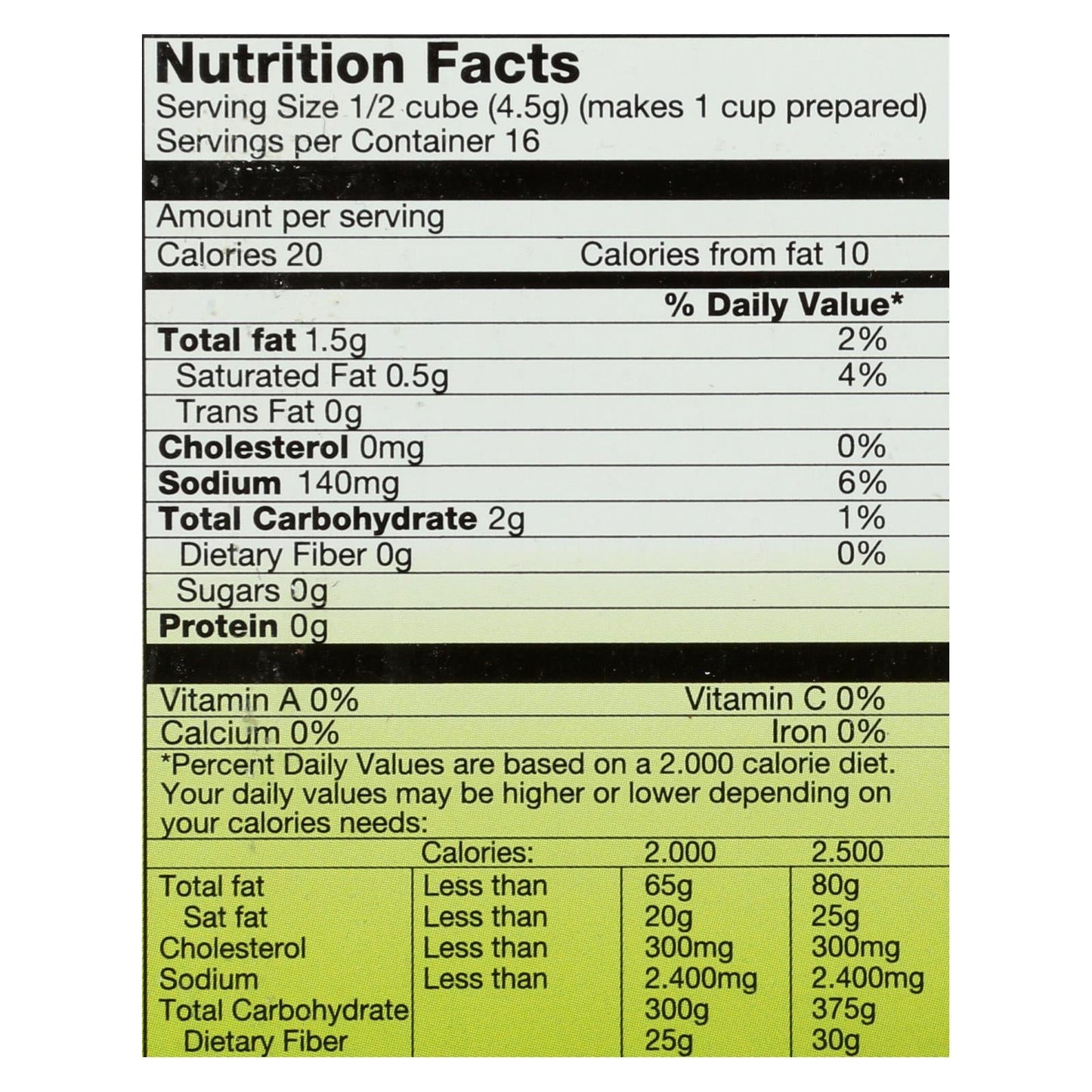 Organic Gourmet Delicious Vegetable Bouillon 12 - 2.54 Oz. Packs