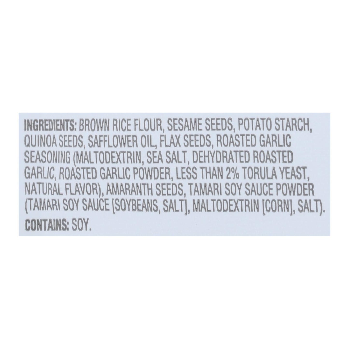 Crunchmaster Multiseed Cracker Roasted Garlic, 4 Oz. (Pack of 12)