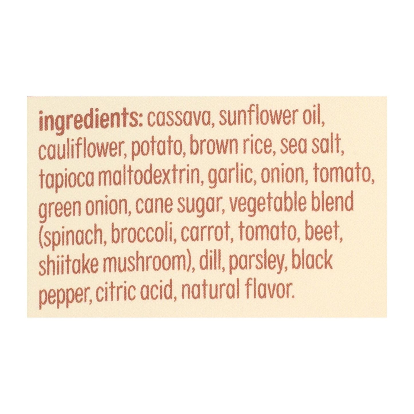 From The Ground Up Sour Cream & Onion Cauliflower Chips, 3.5 oz, Pack of 12