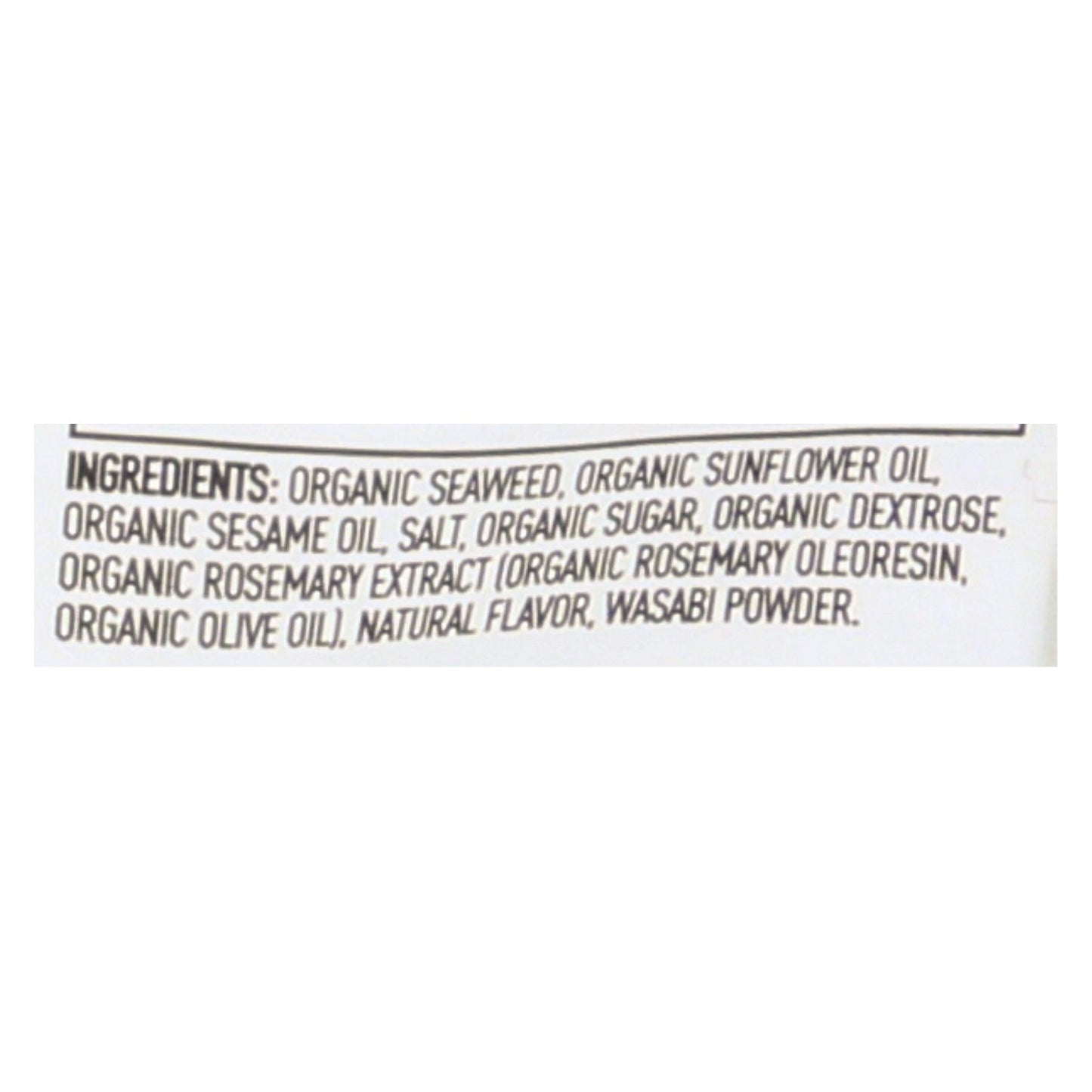 Annie Chun's Organic Wasabi Seaweed Snacks, 0.35 Oz. (Pack of 12)