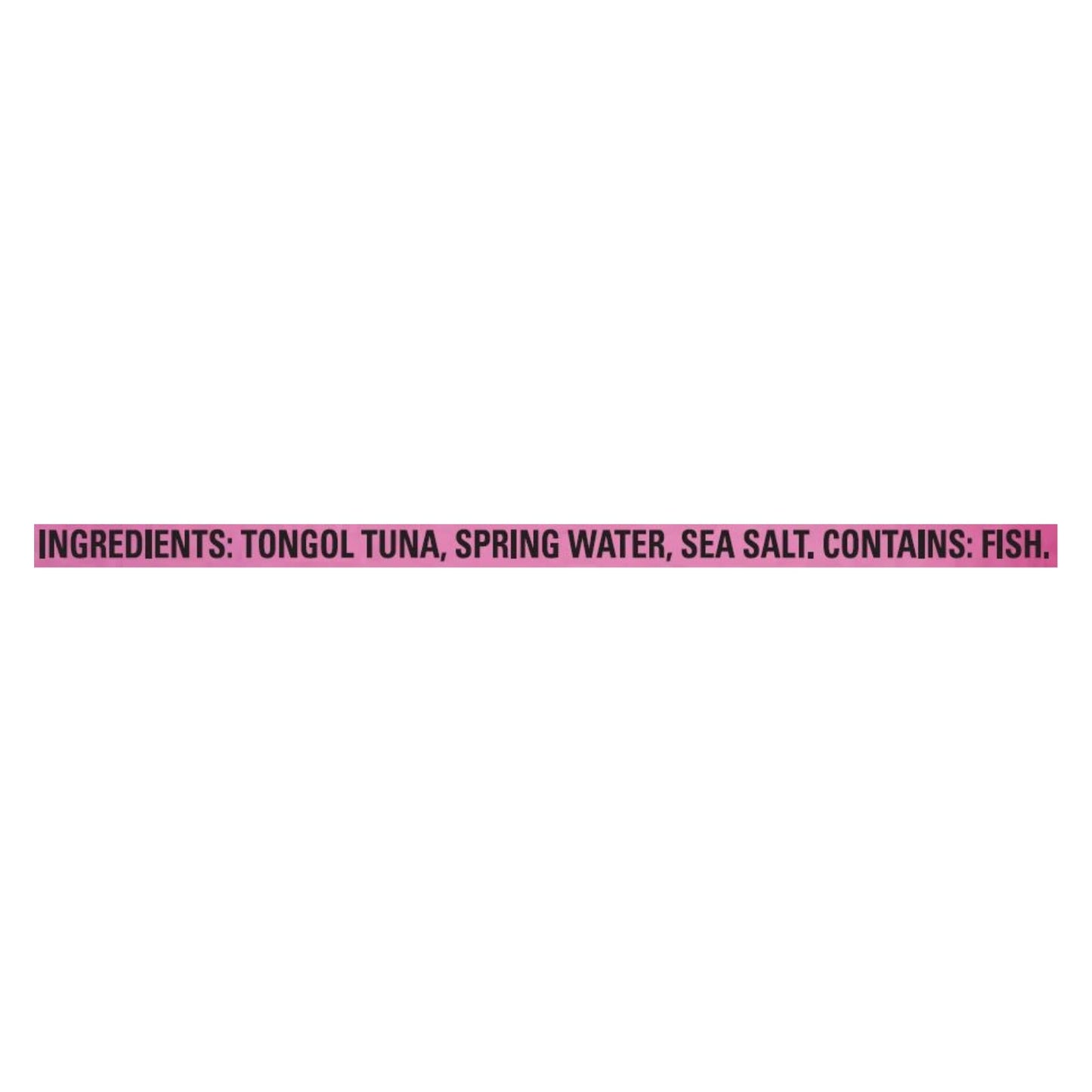 Natural Sea Tongue Tuna Chunk Light Wild Salted (12 - 5 Oz. Cans)