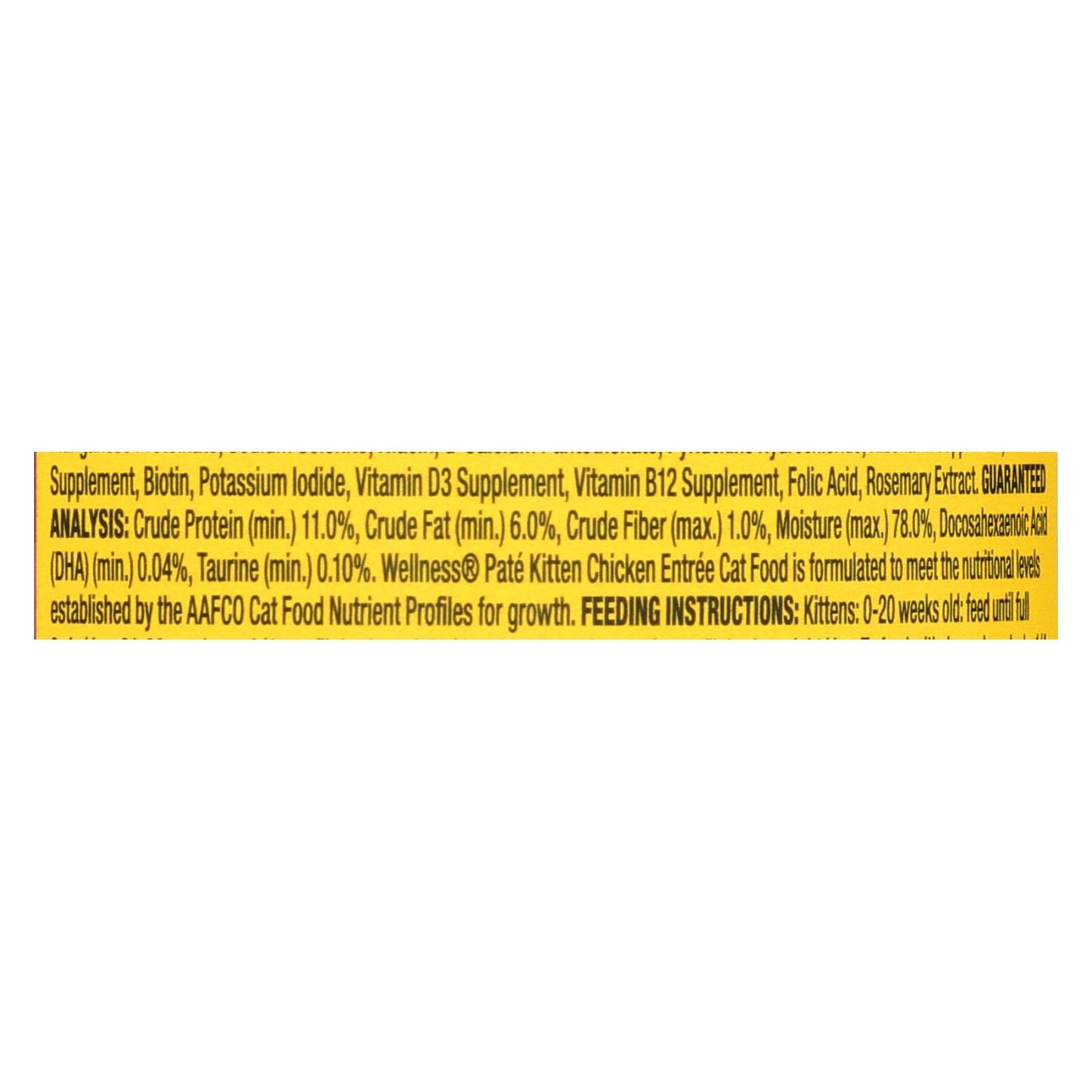 Wellness Pet Products Cat Food - Kitten Recipe (Pack of 24) - 3 Oz.