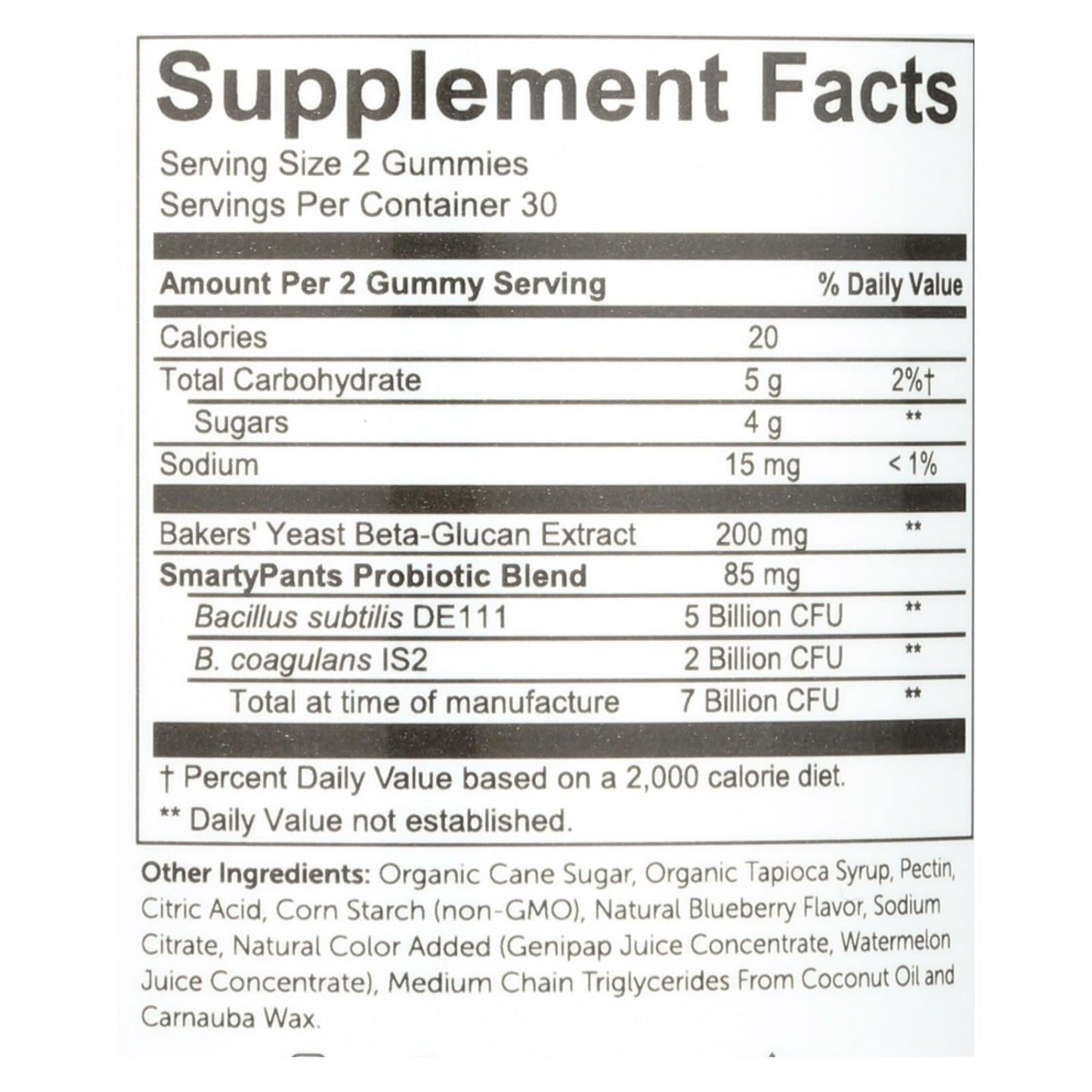 Smartypants Adult Probiotic - Blueberry (Pack of 60)