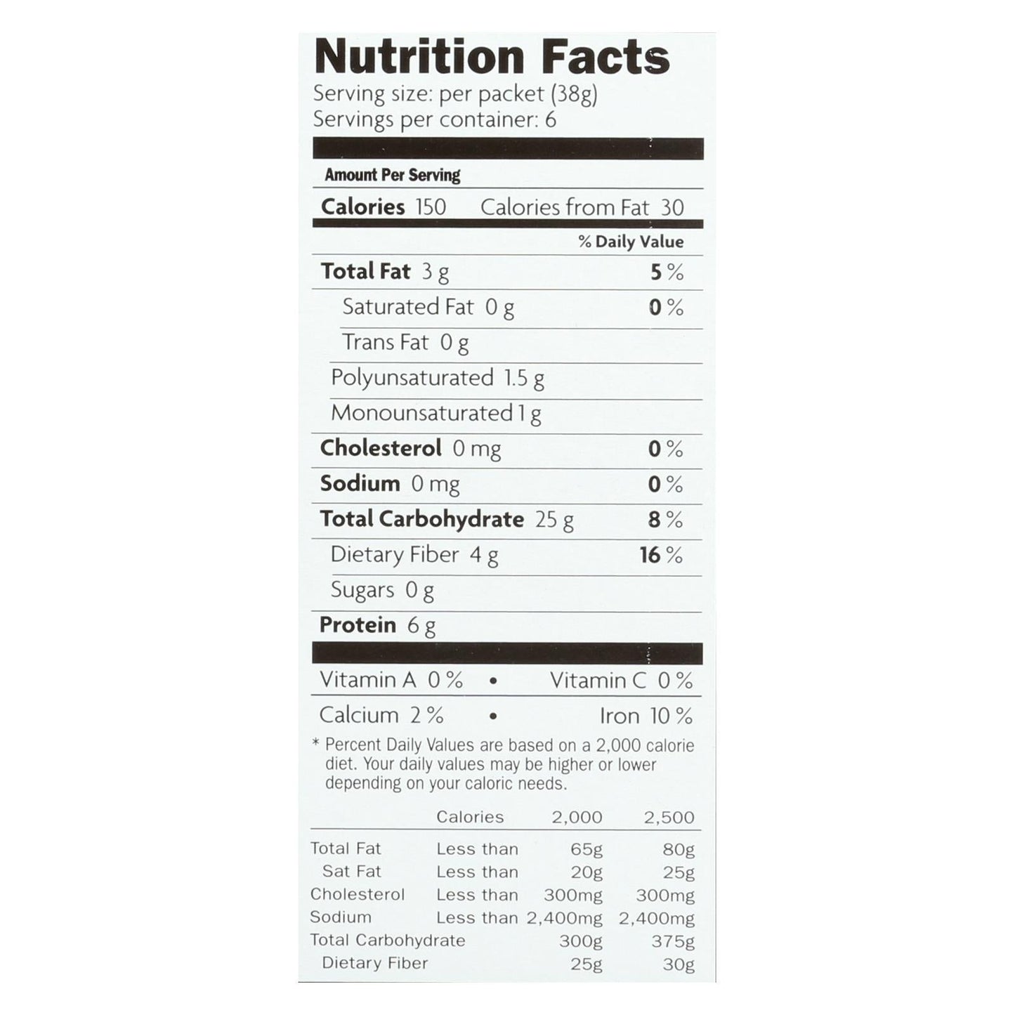Nature's Path Organic Qi'a Superfood Hot Oatmeal, Superseeds & Grains, 8 oz, Pack of 6