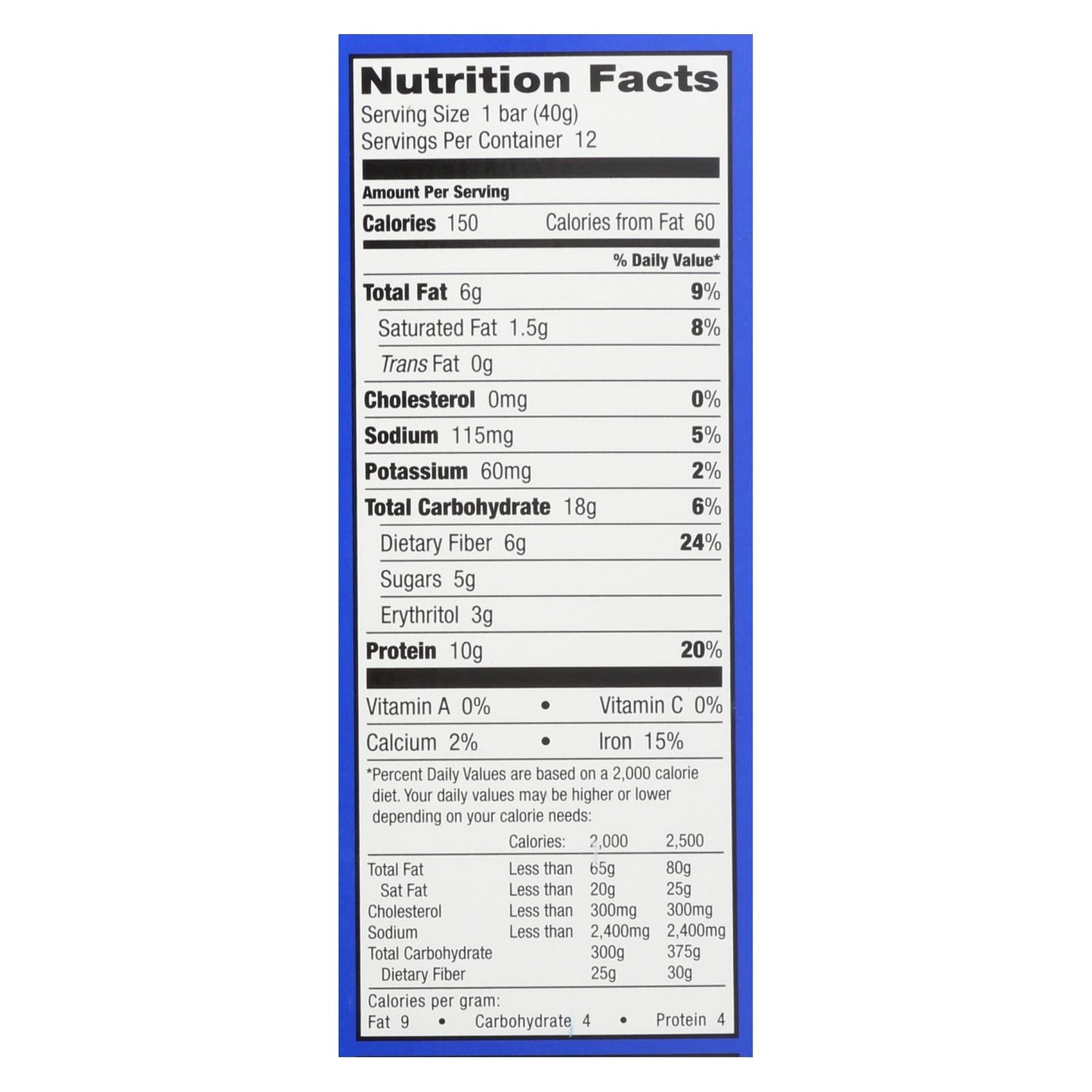 Our Organic Protein Bars - Case Of 12 - 1.41 Oz
