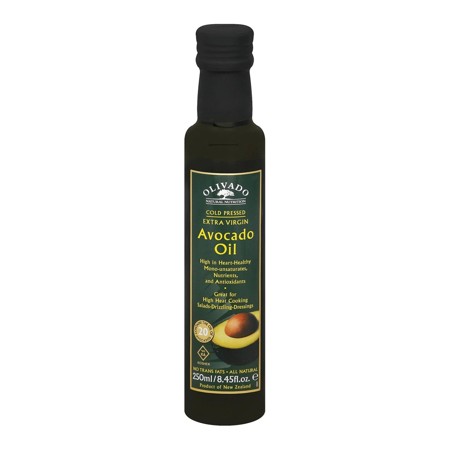 Olivado Premium Extra Virgin Avocado Oil - 6 Pack of 8.45 Fl Oz Bottles