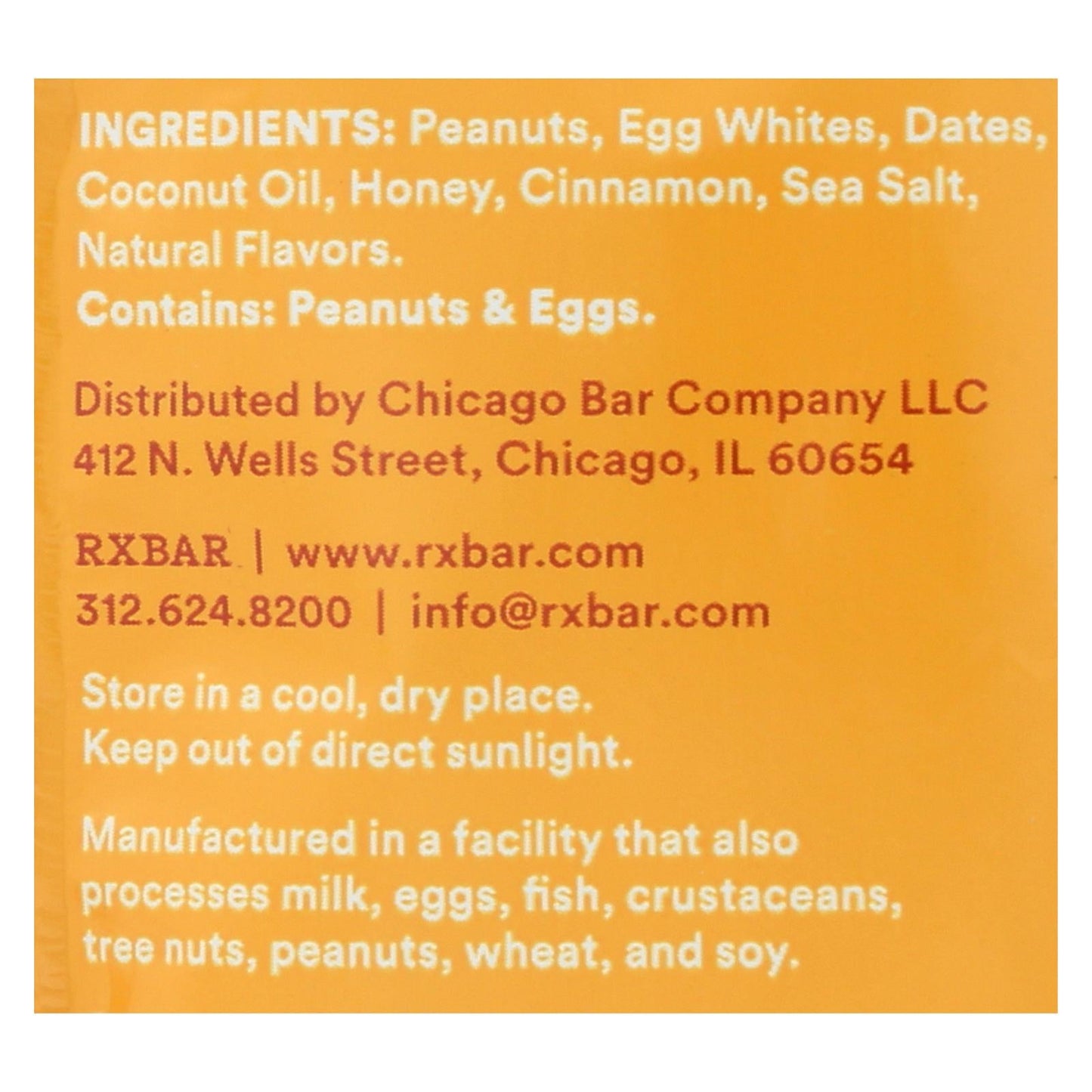 RXBAR Nut Butter Honey Cinnamon (Pack of 10) - 1.13 Oz.