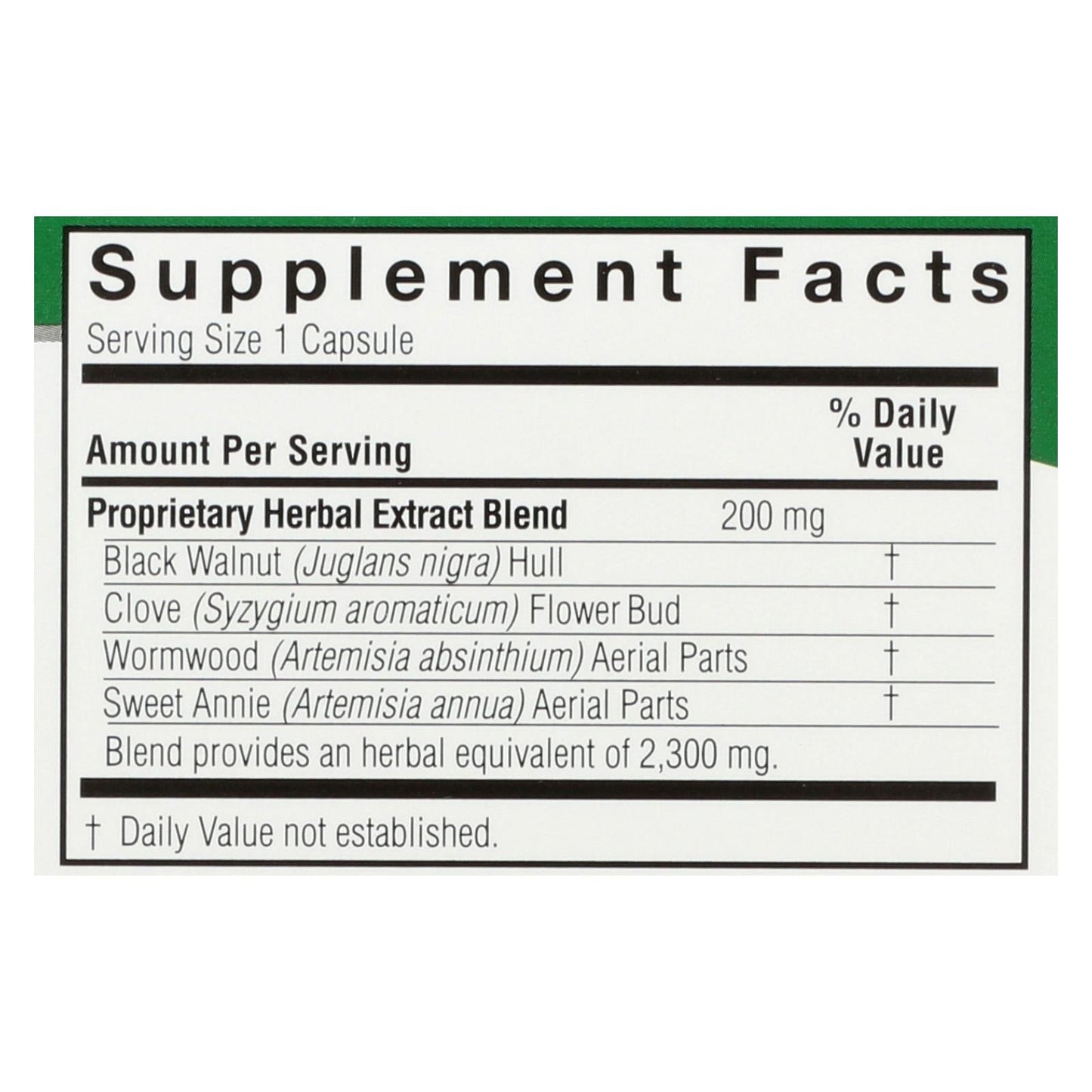 Nature's Answer Black Walnut and Wormwood Liquid Capsules (90 Count)