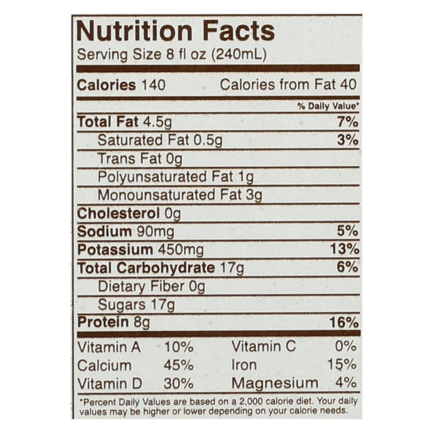 Ripple Plant-Based Chocolate Aseptic Pea Protein 8 Fl. Oz. 4-Pack