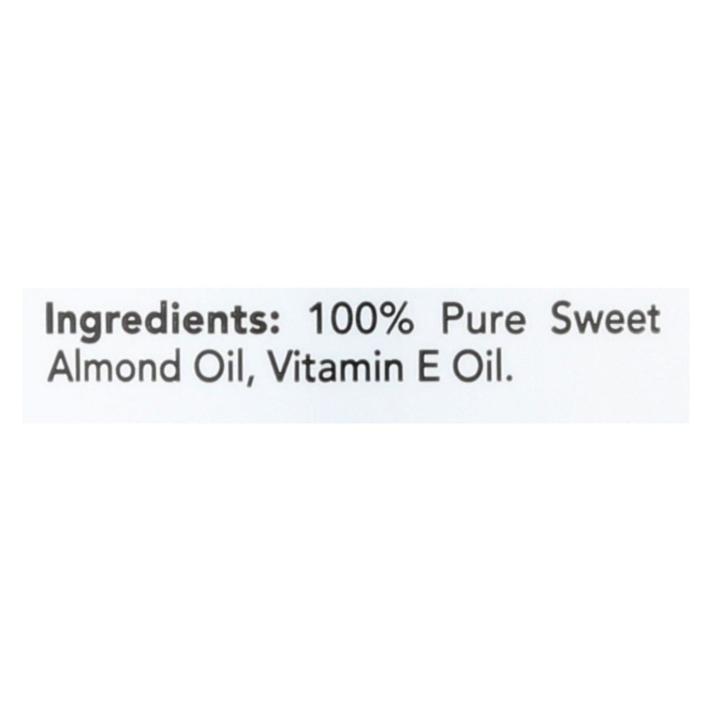 Hobe Labs Hobe Naturals Moisturizing Sweet Almond Oil (4 Fl Oz)