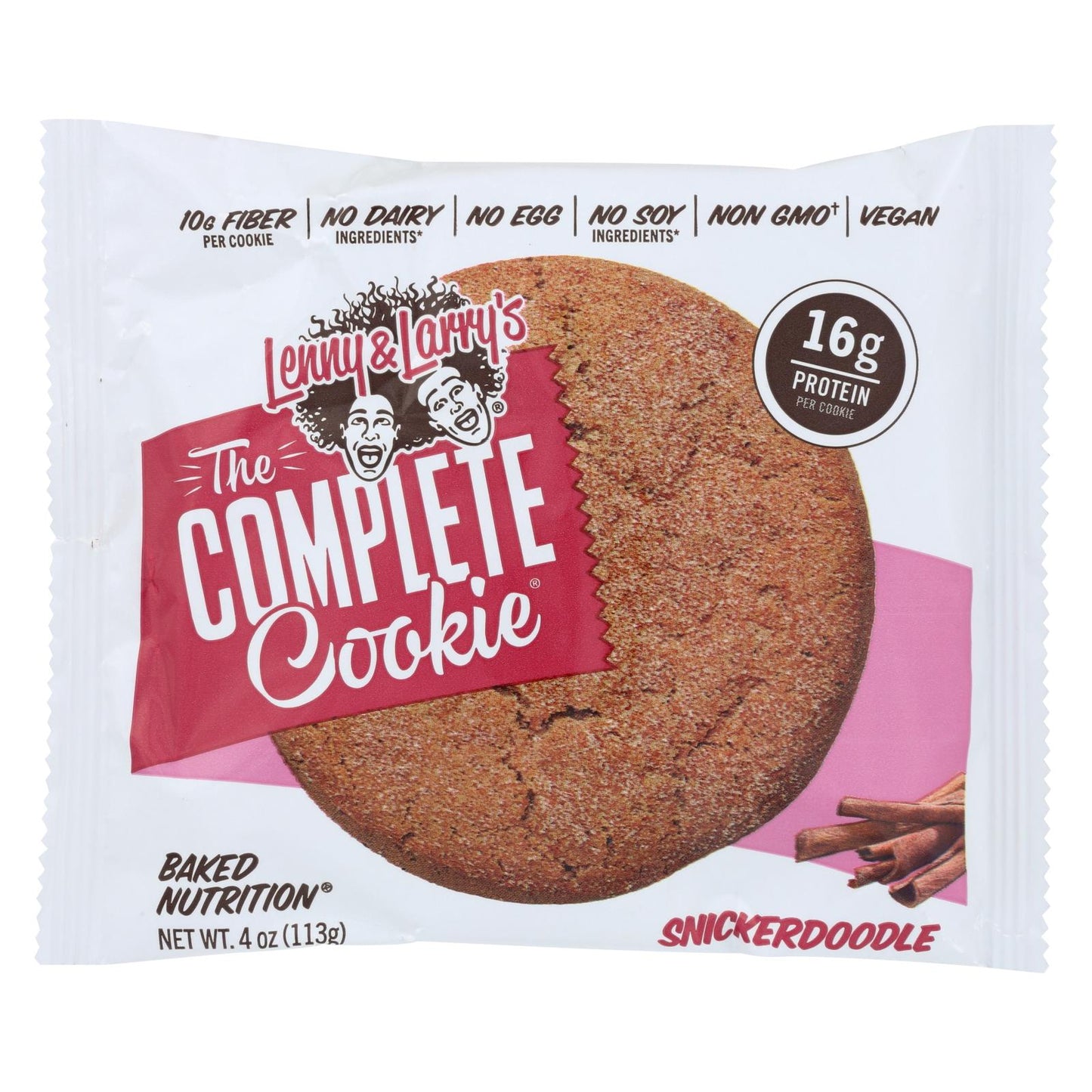 Lenny & Larry's Snickerdoodle Cookie - Cinnamon Indulgence (Pack of 12, 4 Oz.)