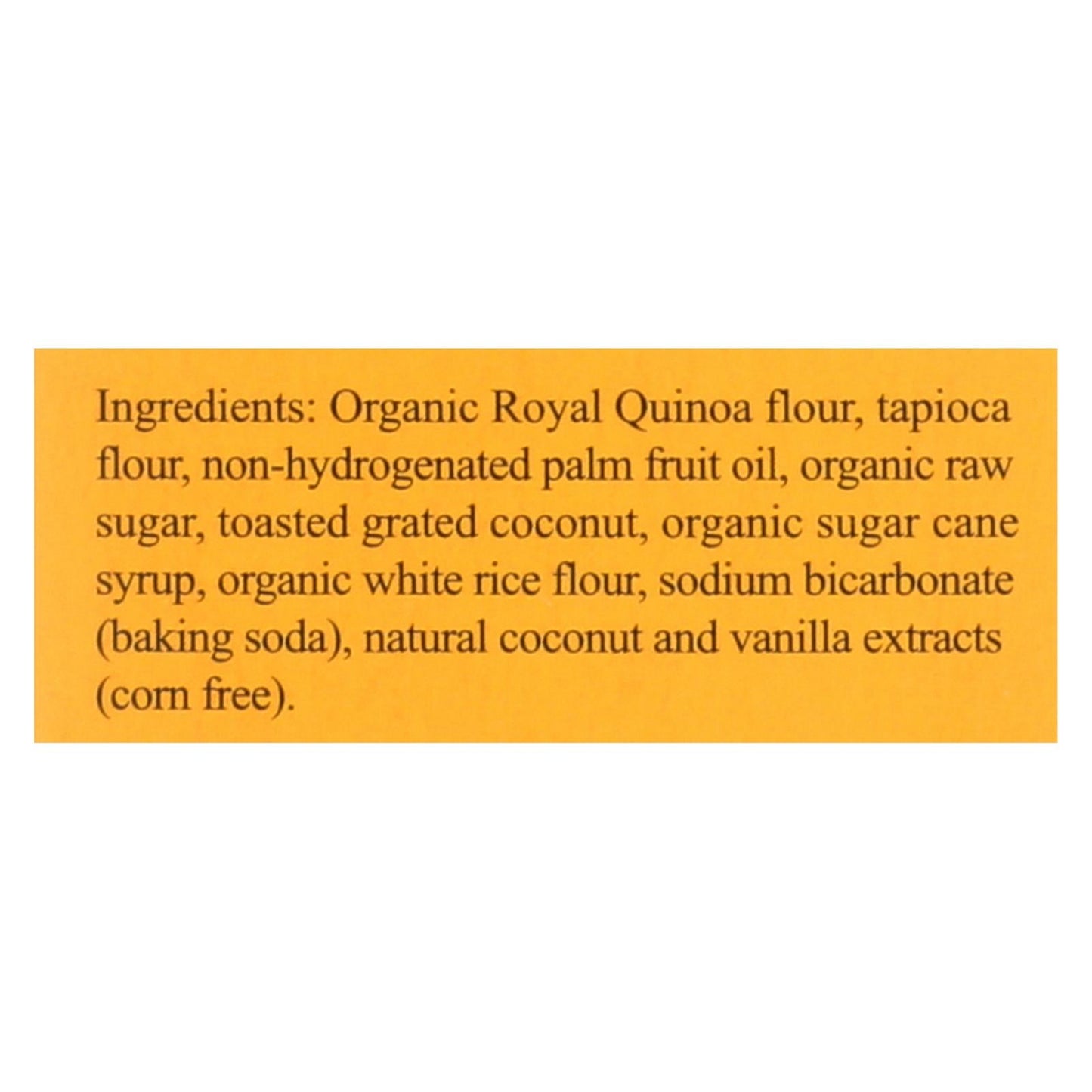 Andean Dream Gluten-Free Quinoa Coconut Cookies (Pack of 6 - 7 Oz.)
