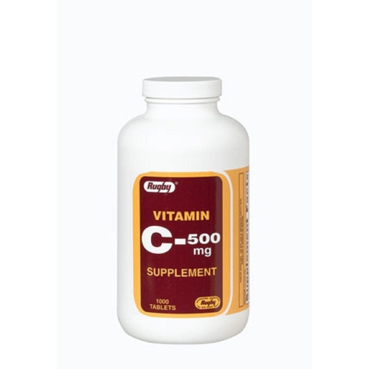 Rugby Vitamin C 500 Mg Supplement - 1000 Tabs