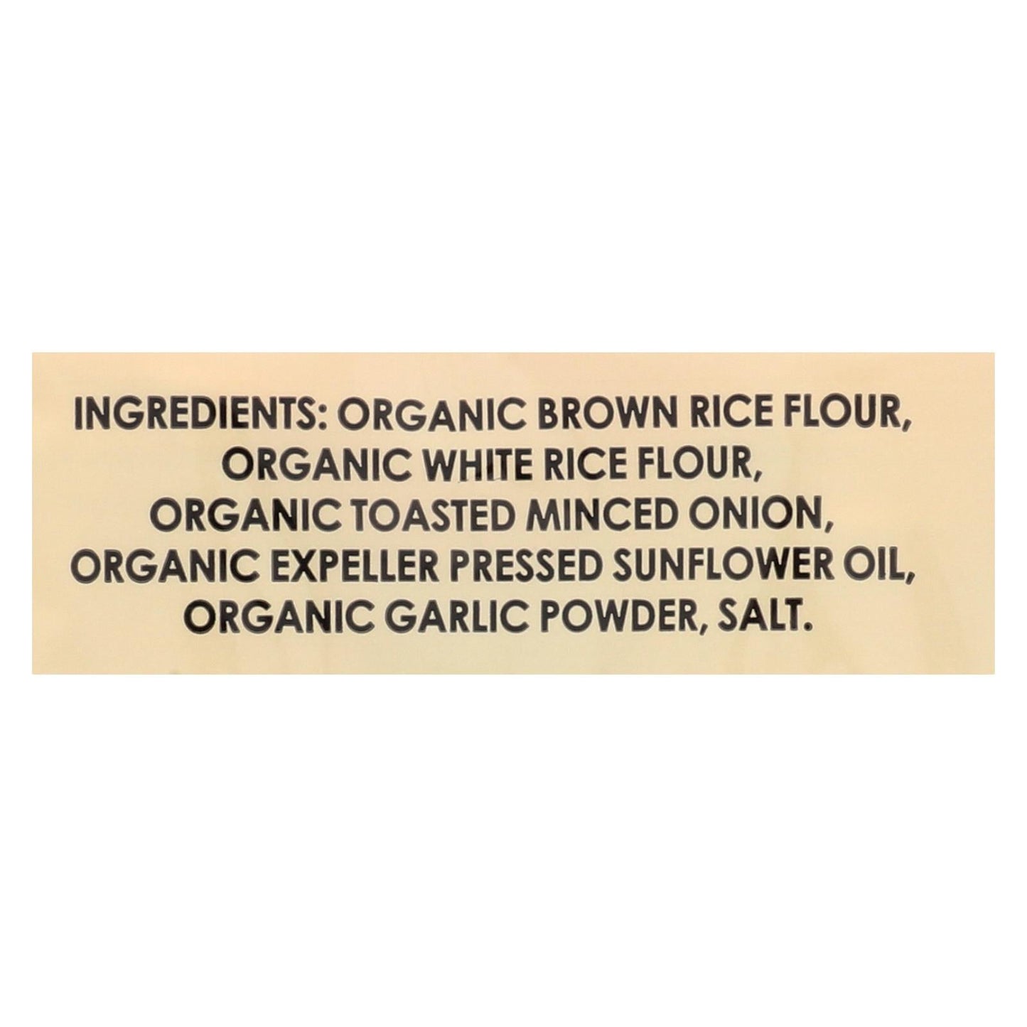 Edward & Sons Toasted Onion Brown Rice Snaps, 3.5 oz, Case of 12