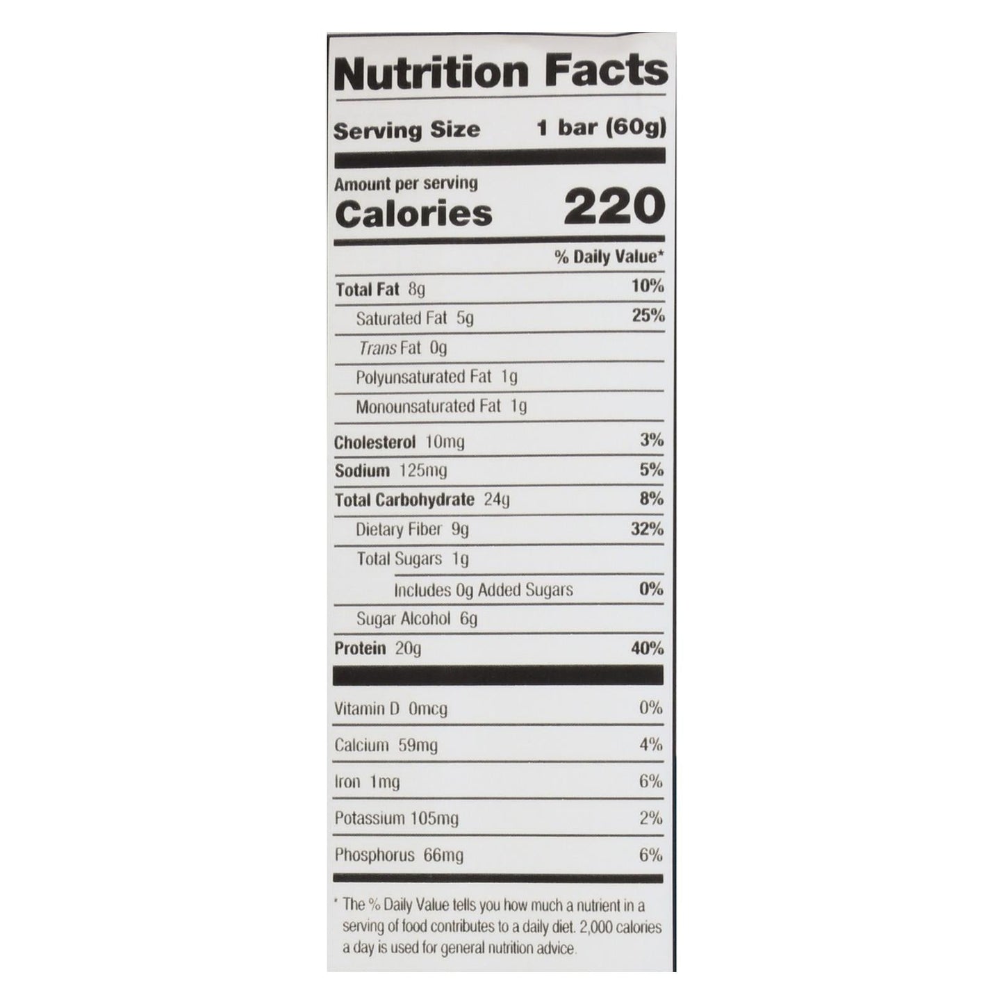 One Chocolate Chip Cookie Dough Flavored Protein Bar (Pack of 12 - 60 Grams)