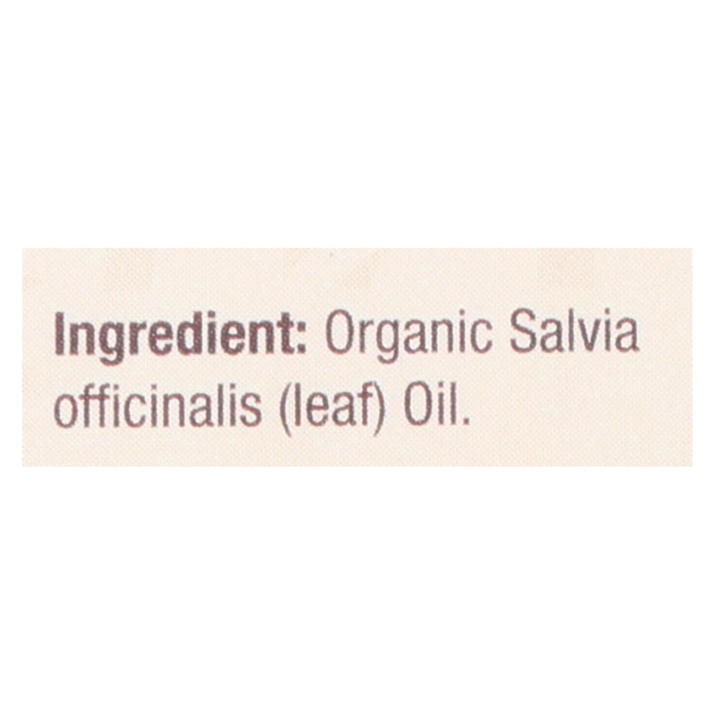 Nature's Answer Organic Sage Essential Oil (0.5 Oz.)