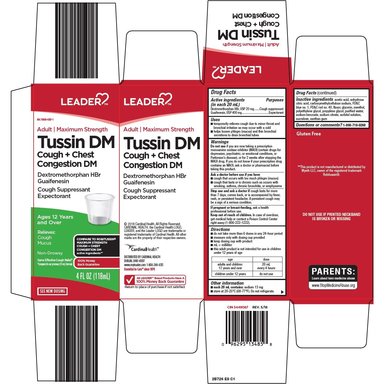 Ldr Tussin Dm Lq 237Ml Rsp