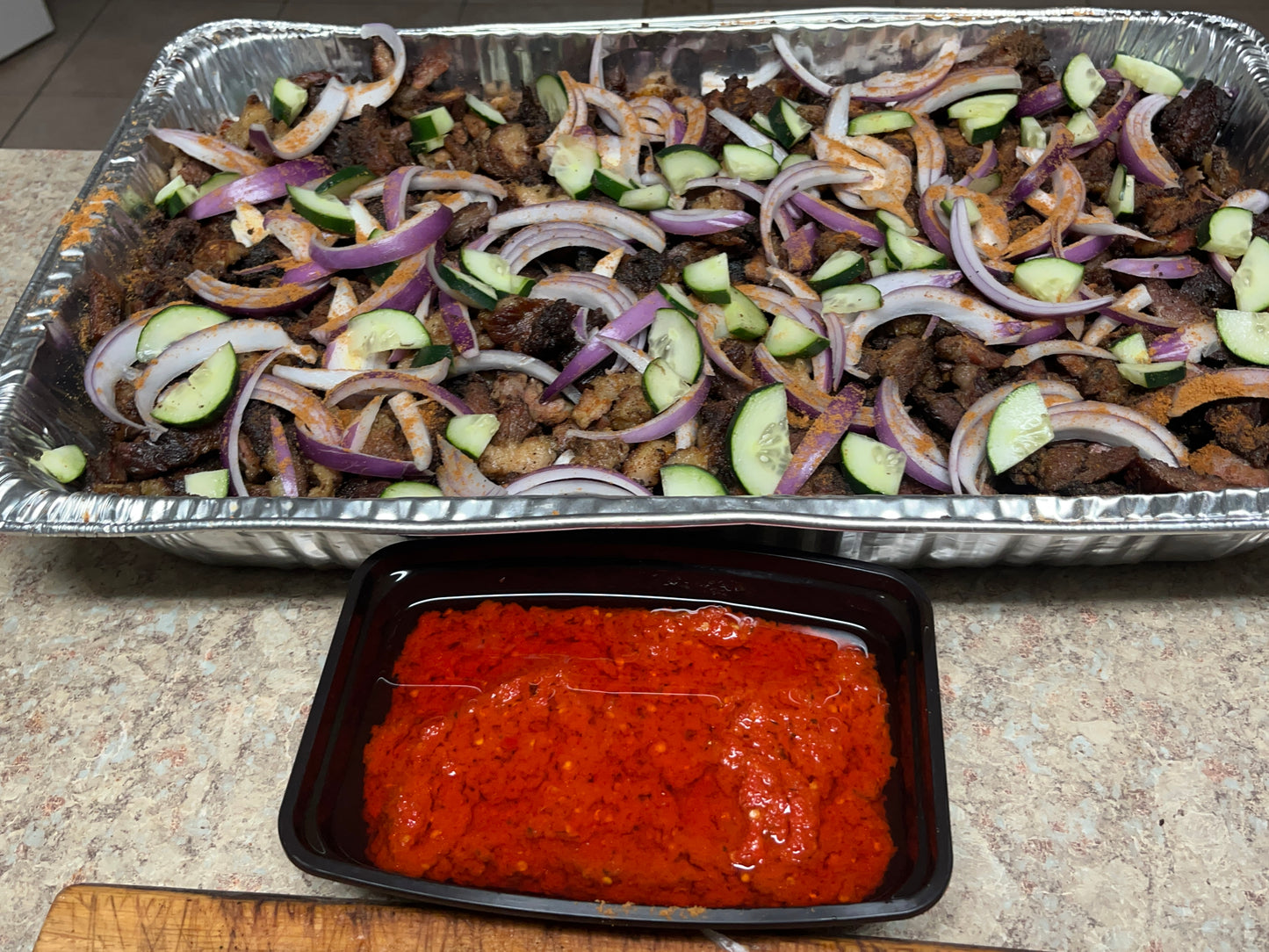 Medium Beef Suya Event Tray