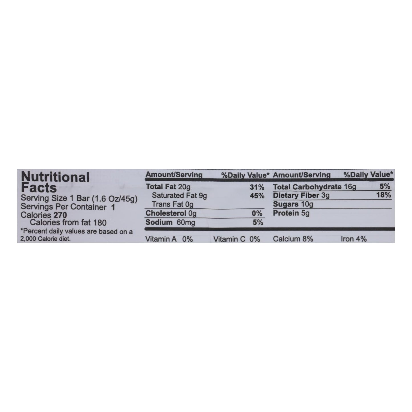 Nelly's Organics Bar Caramel Nougat (Pack of 9) 1.6 Oz