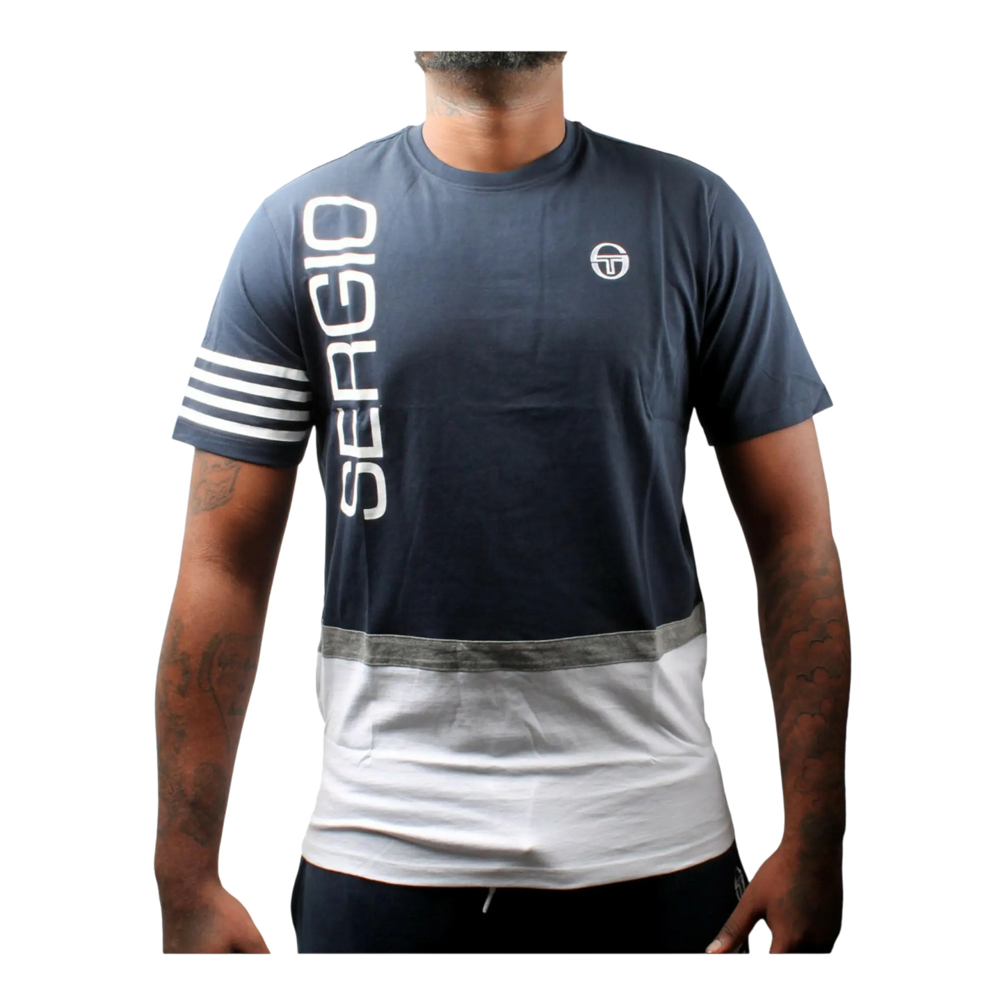 Sergio Tacchini Dennis Men T-Shirt Navy/White/Vintage Red