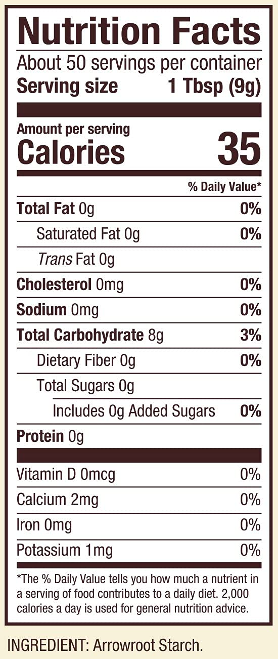 Bob's Red Mill Arrowroot Starch, Gluten-Free Thickener, Case of 4 (16 oz)